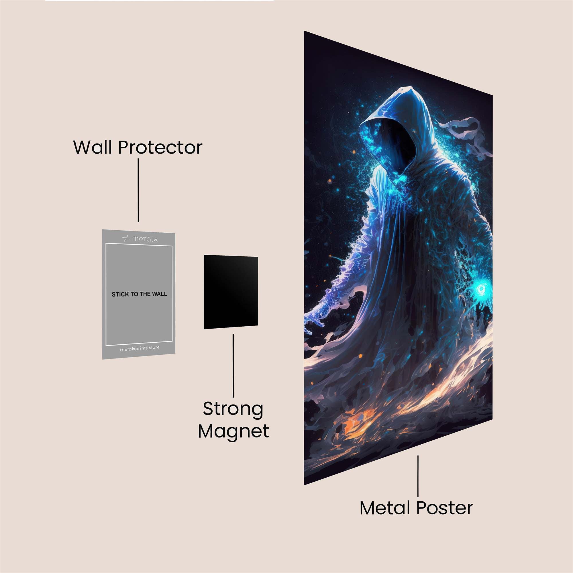 Spectral Whisper Safe Wall Magnetic / M