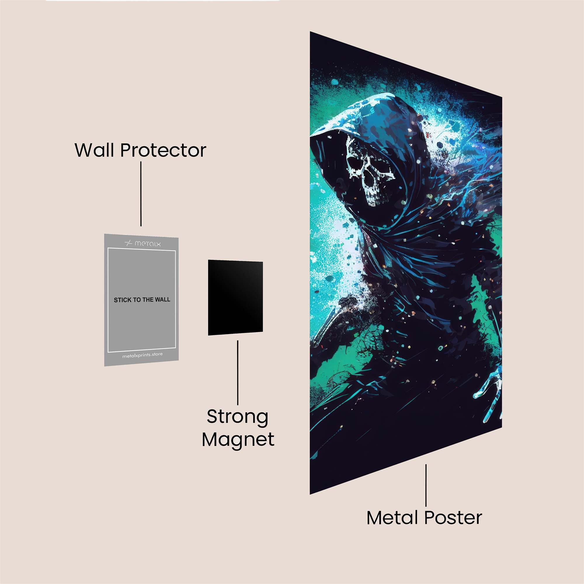 Grim Radiance Safe Wall Magnetic / M