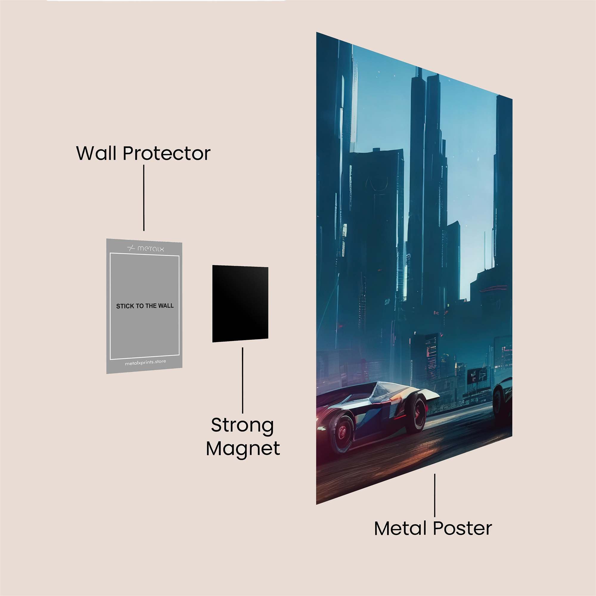 Sunlit Serenity Safe Wall Magnetic / M
