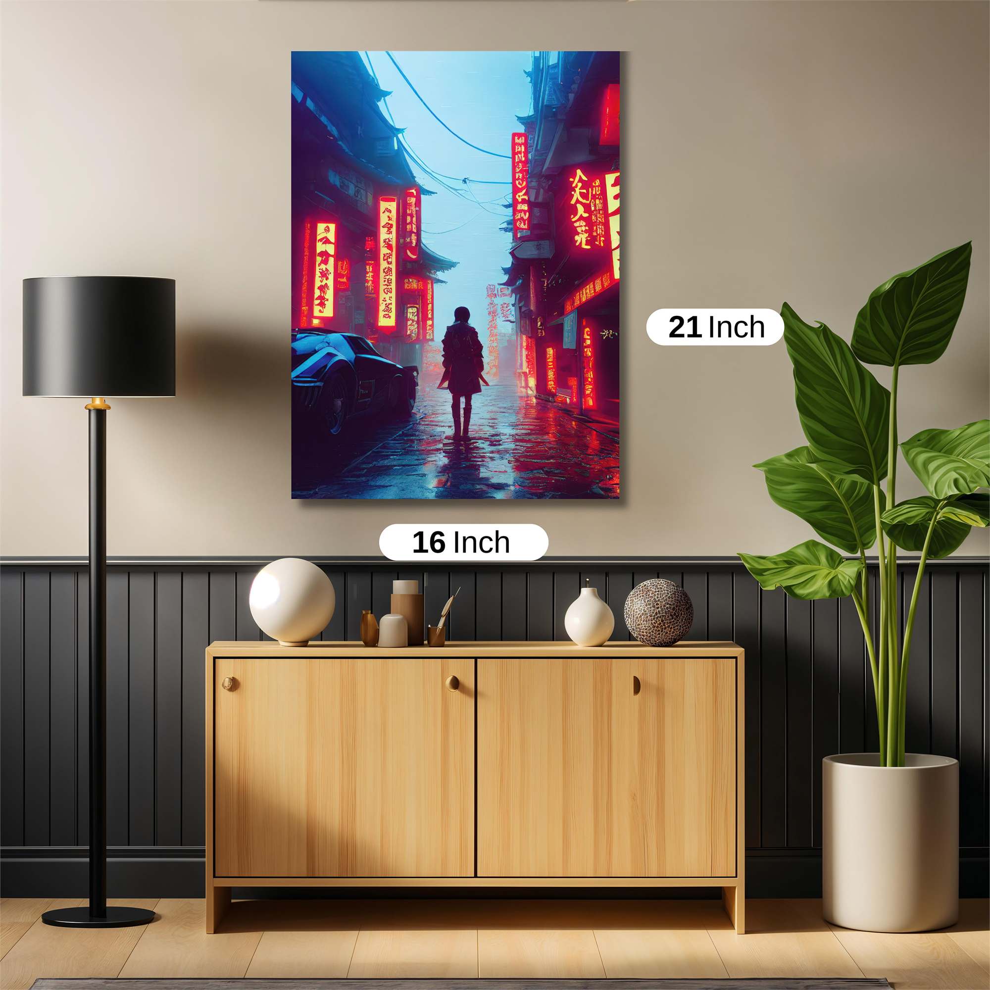 Neon Solitude Safe Wall Magnetic / M