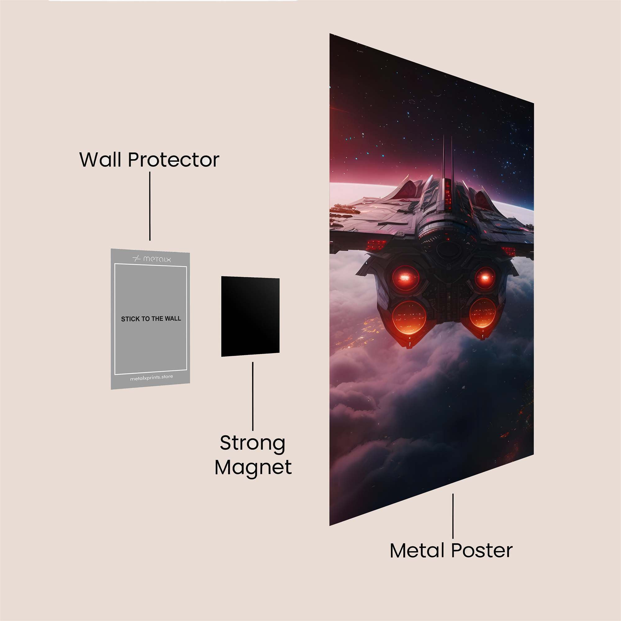 Serenity Gaze Safe Wall Magnetic / M