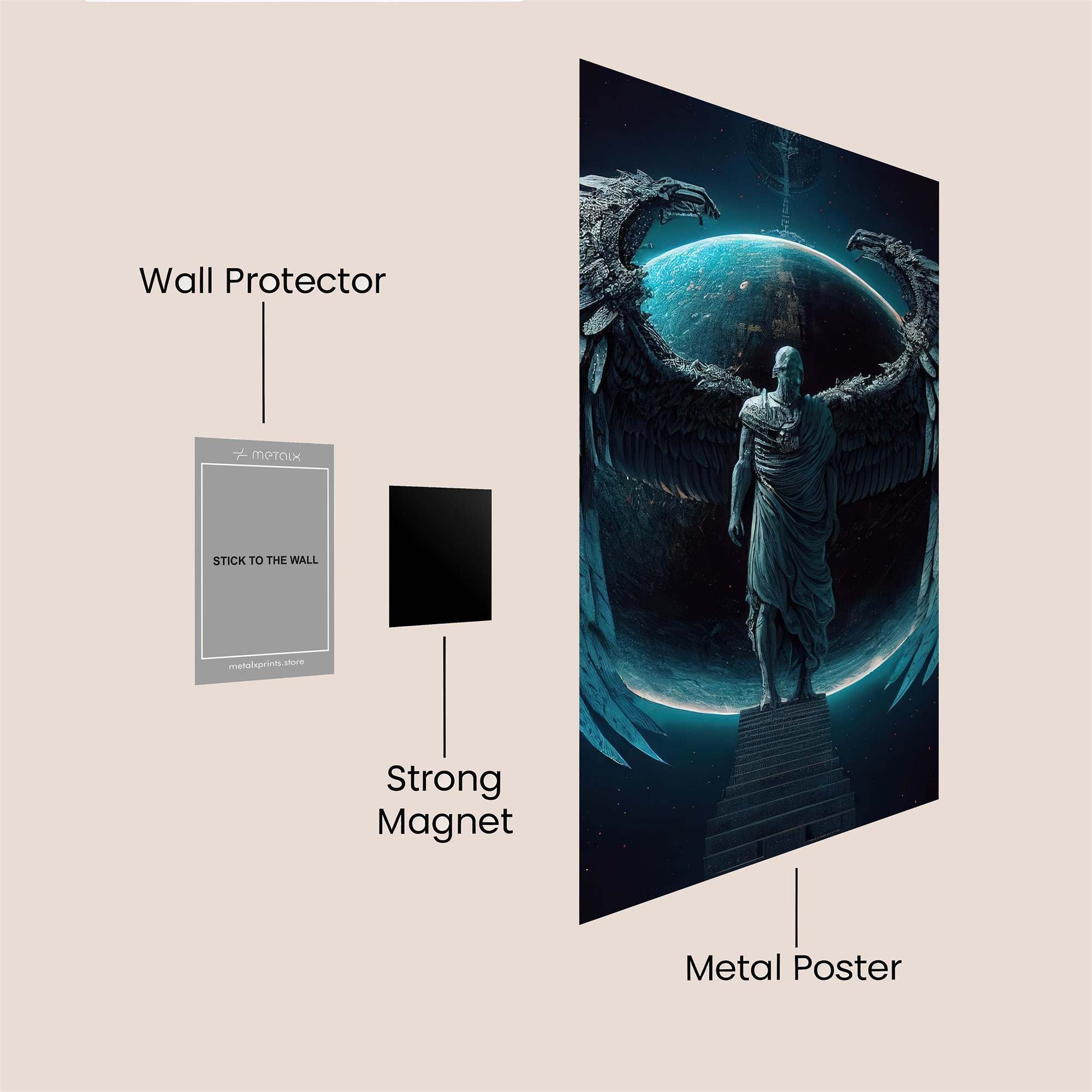 Celestial Guardian Safe Wall Magnetic / M