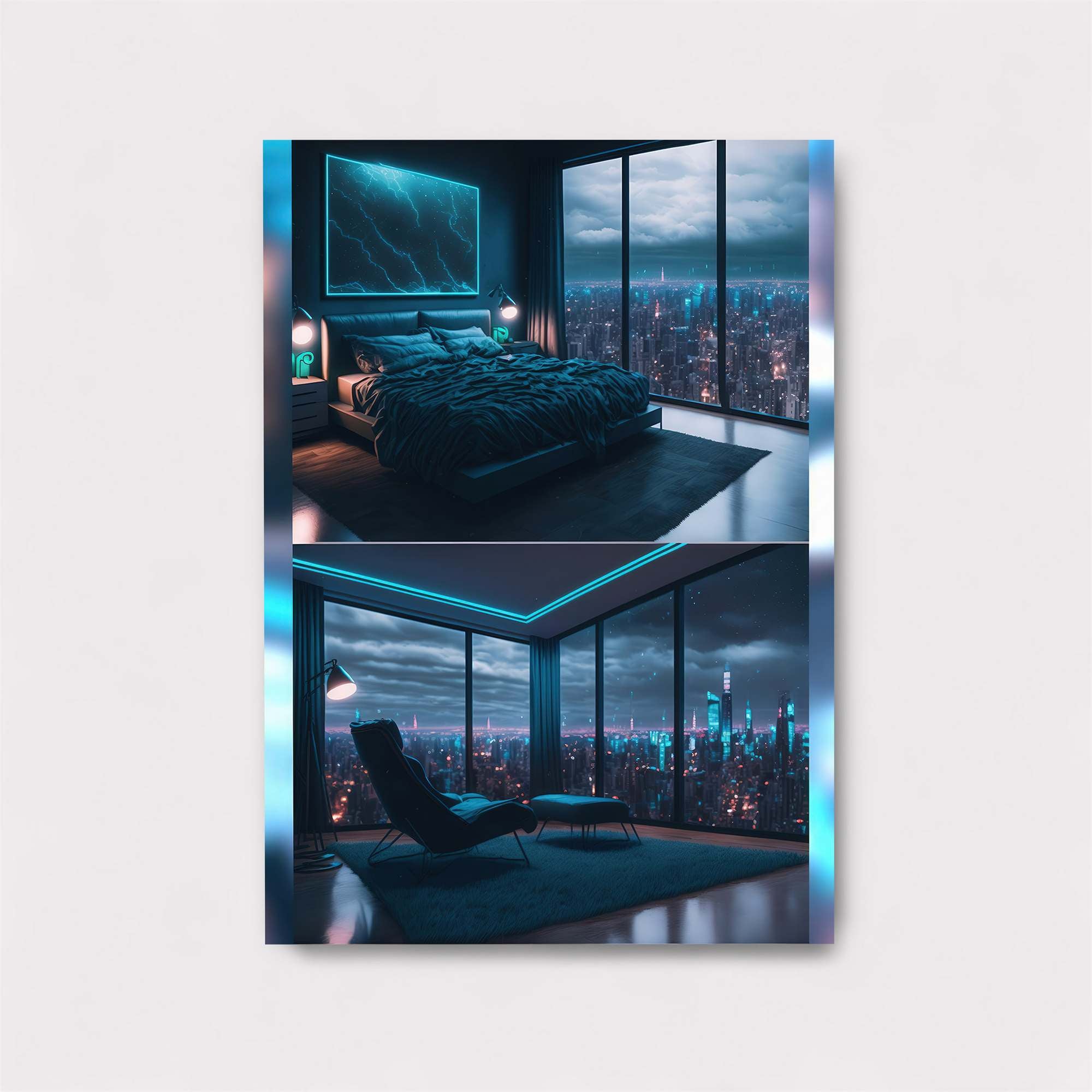 Cityscape Serenity Safe Wall Magnetic / M