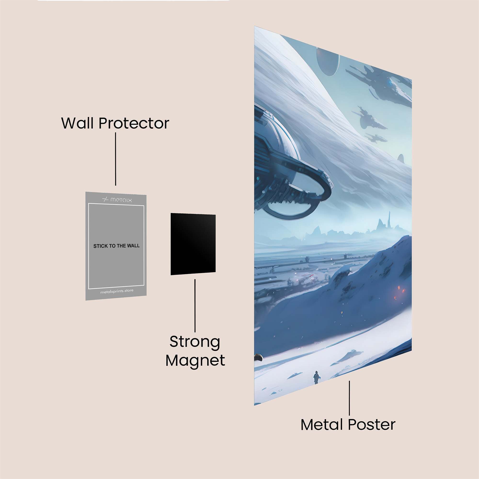 Seaside Serenity Safe Wall Magnetic / M