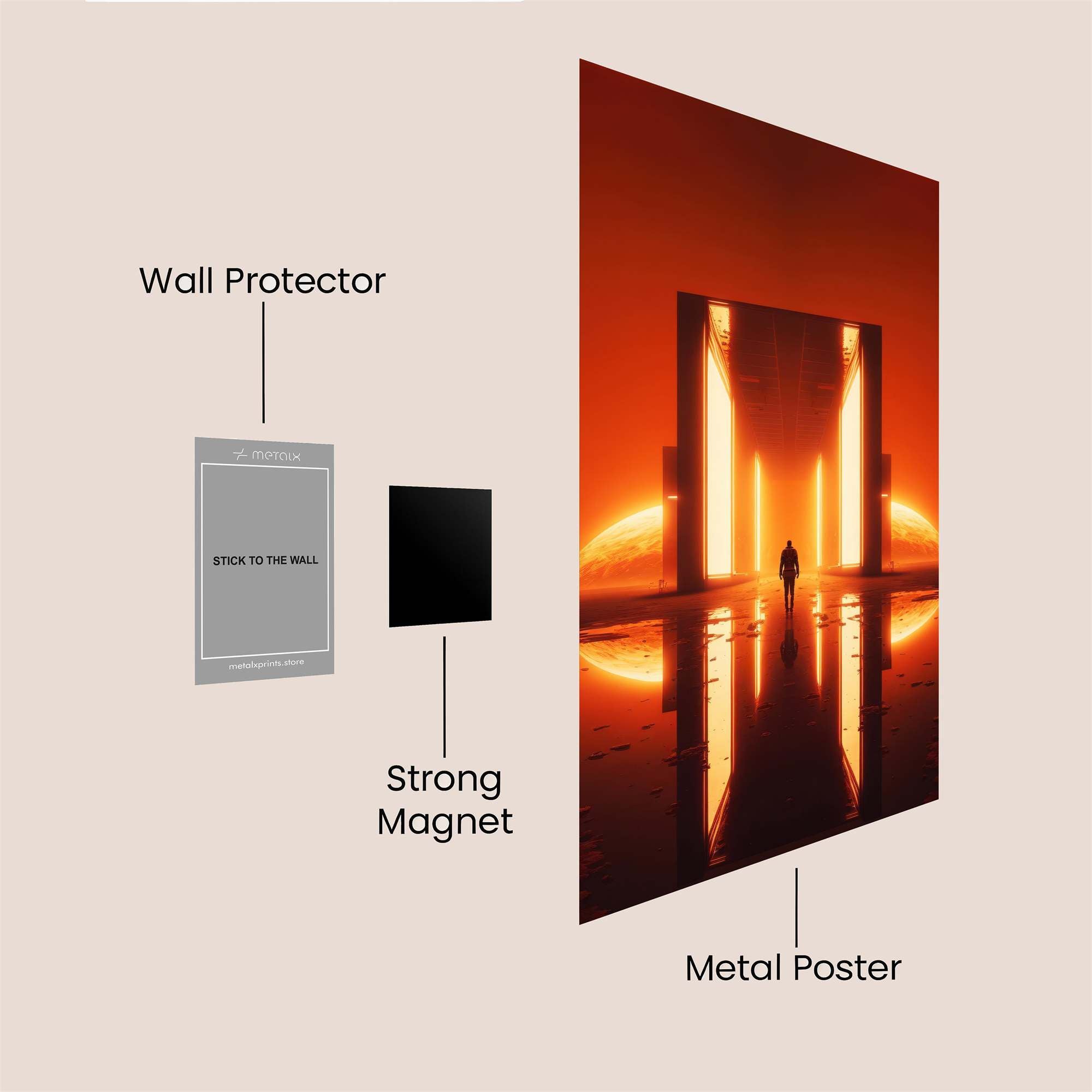 Portal Serene Safe Wall Magnetic / M