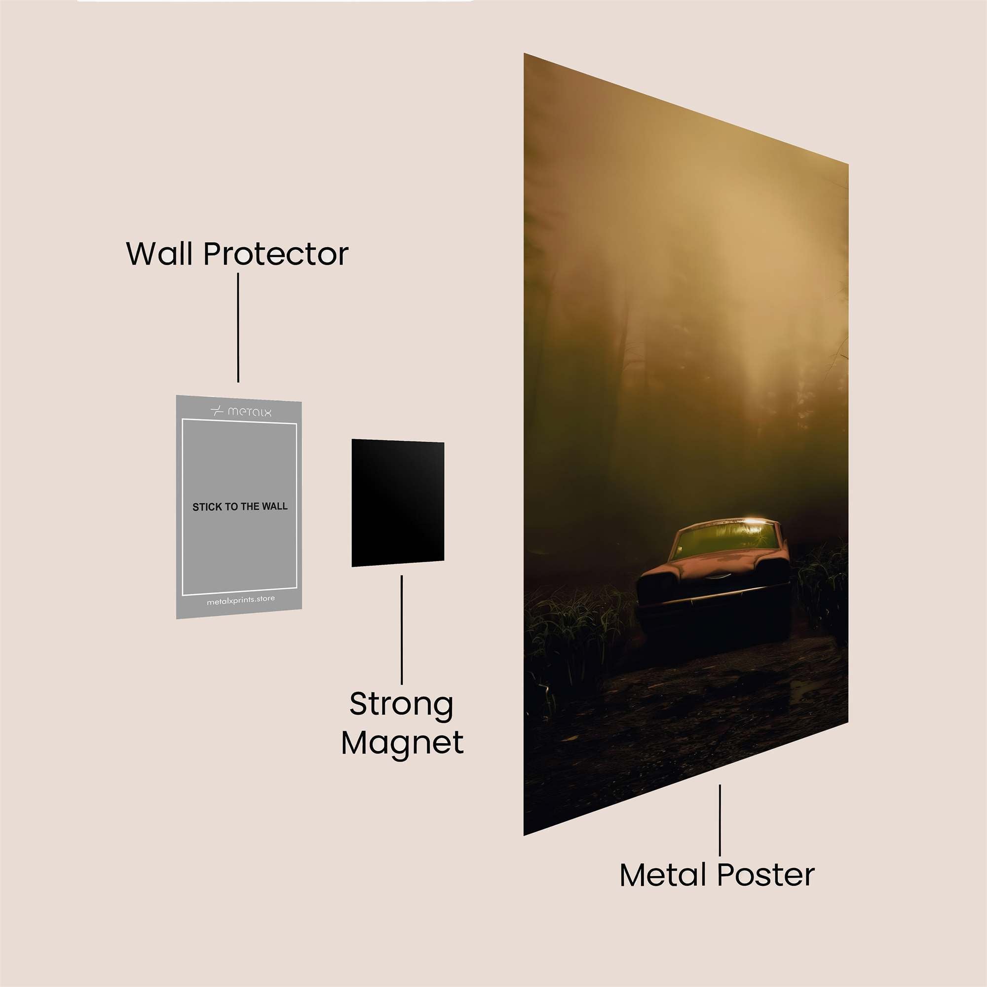 Foggy Mystery Safe Wall Magnetic / M