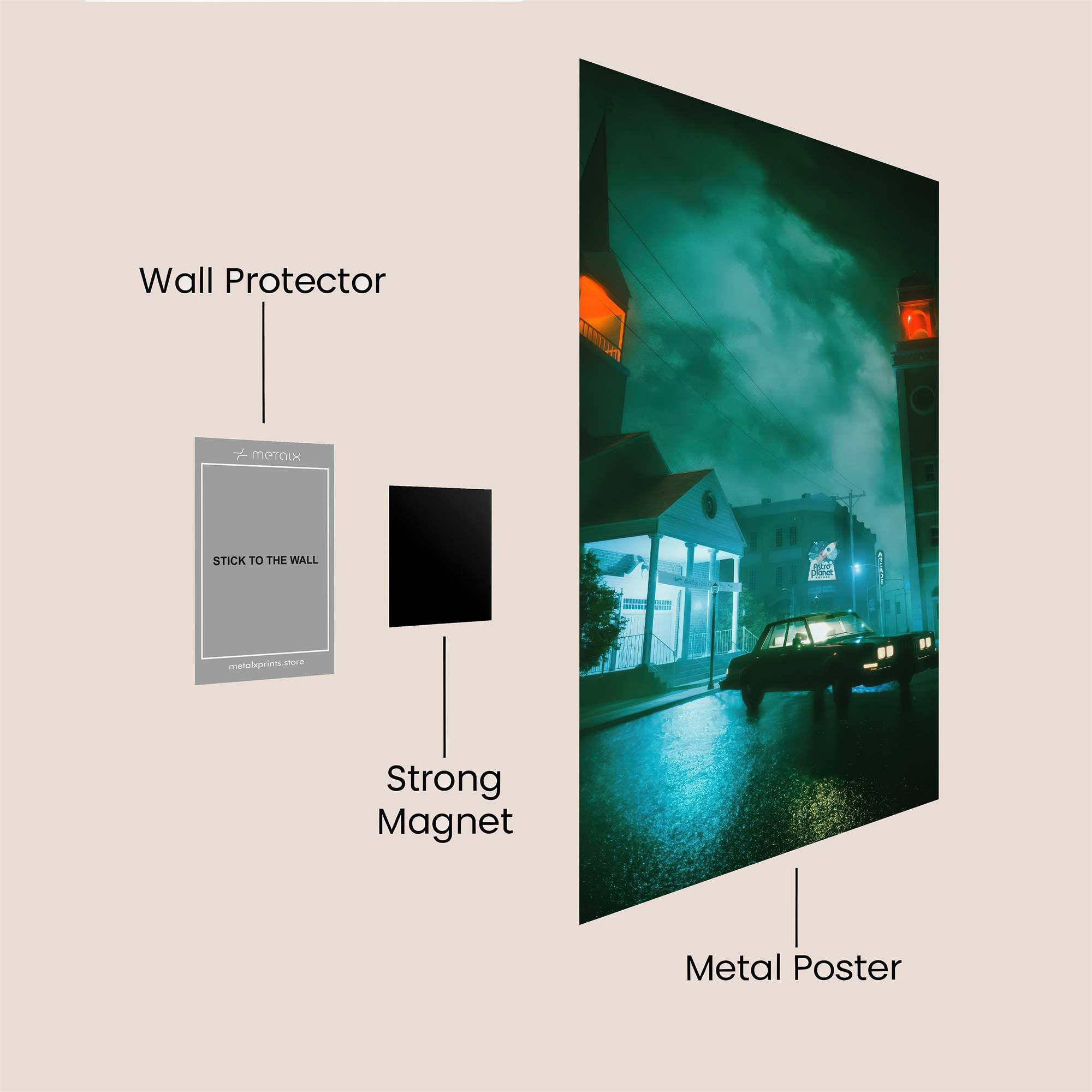 Silent Midnight Safe Wall Magnetic / M