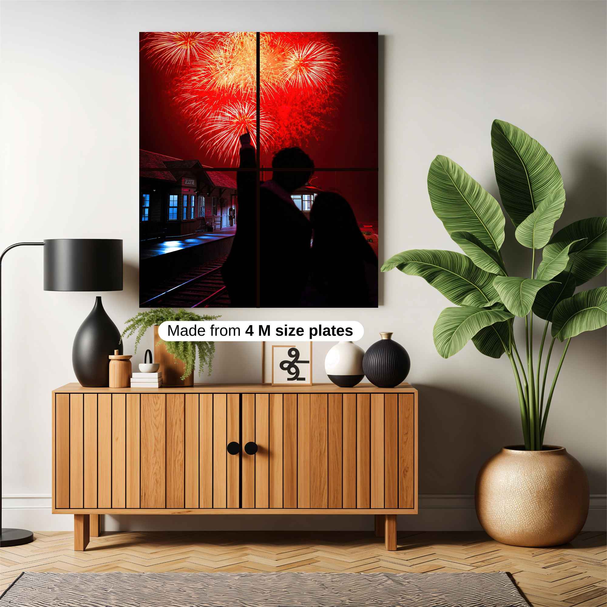 Fireworks Romance Safe Wall Magnetic / M