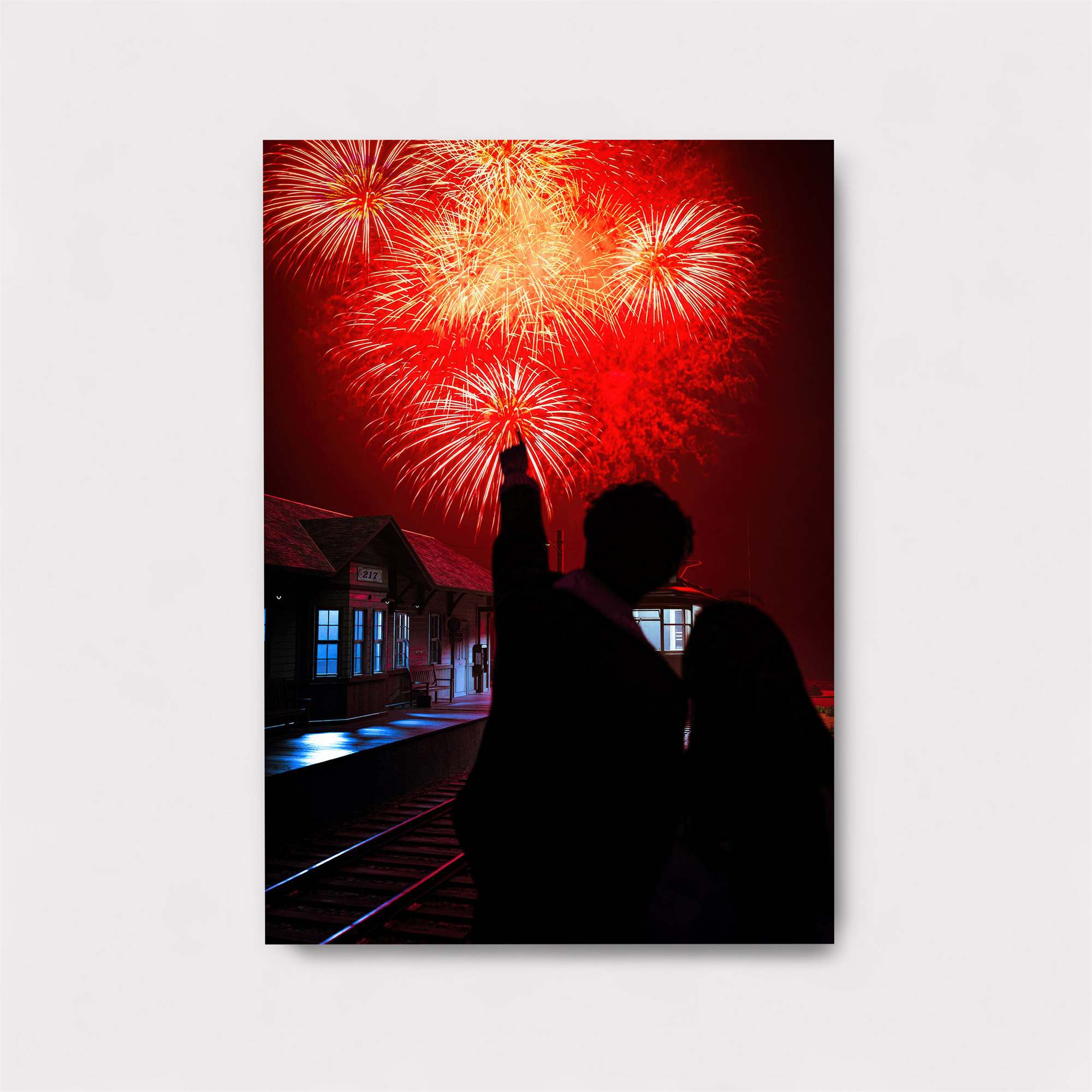 Fireworks Romance Safe Wall Magnetic / M