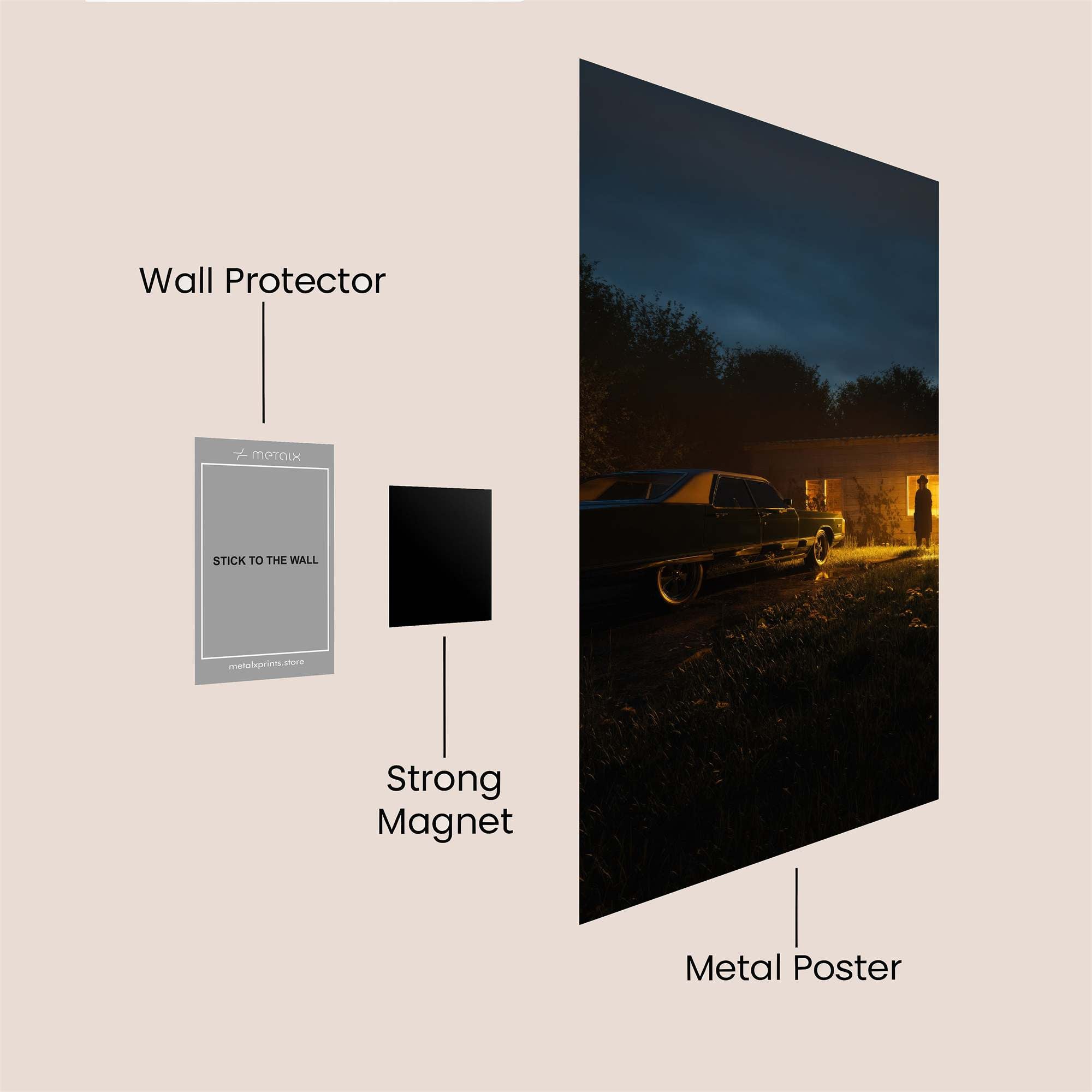 Nightwatch Enigma Safe Wall Magnetic / M