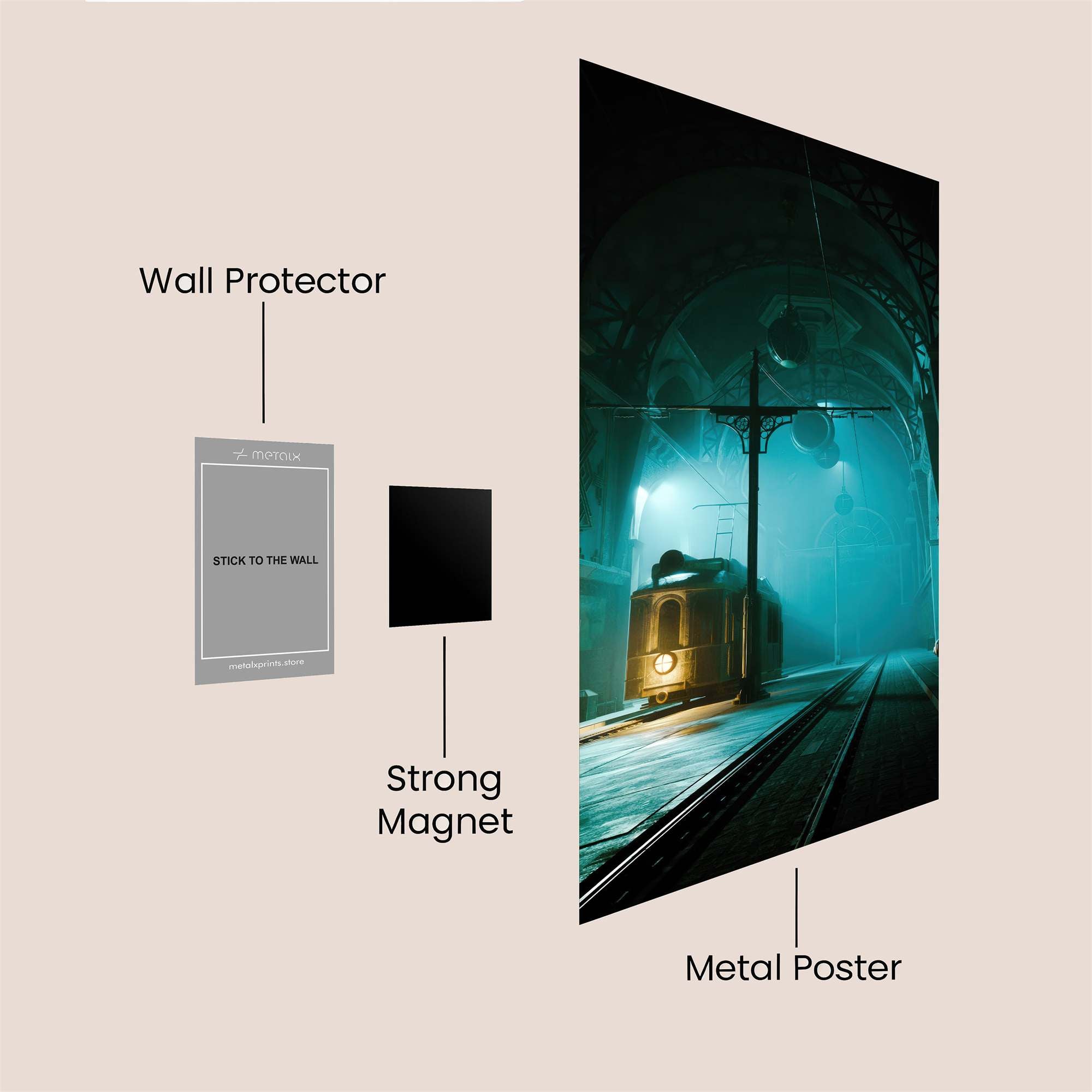 Tram Twilight Safe Wall Magnetic / M