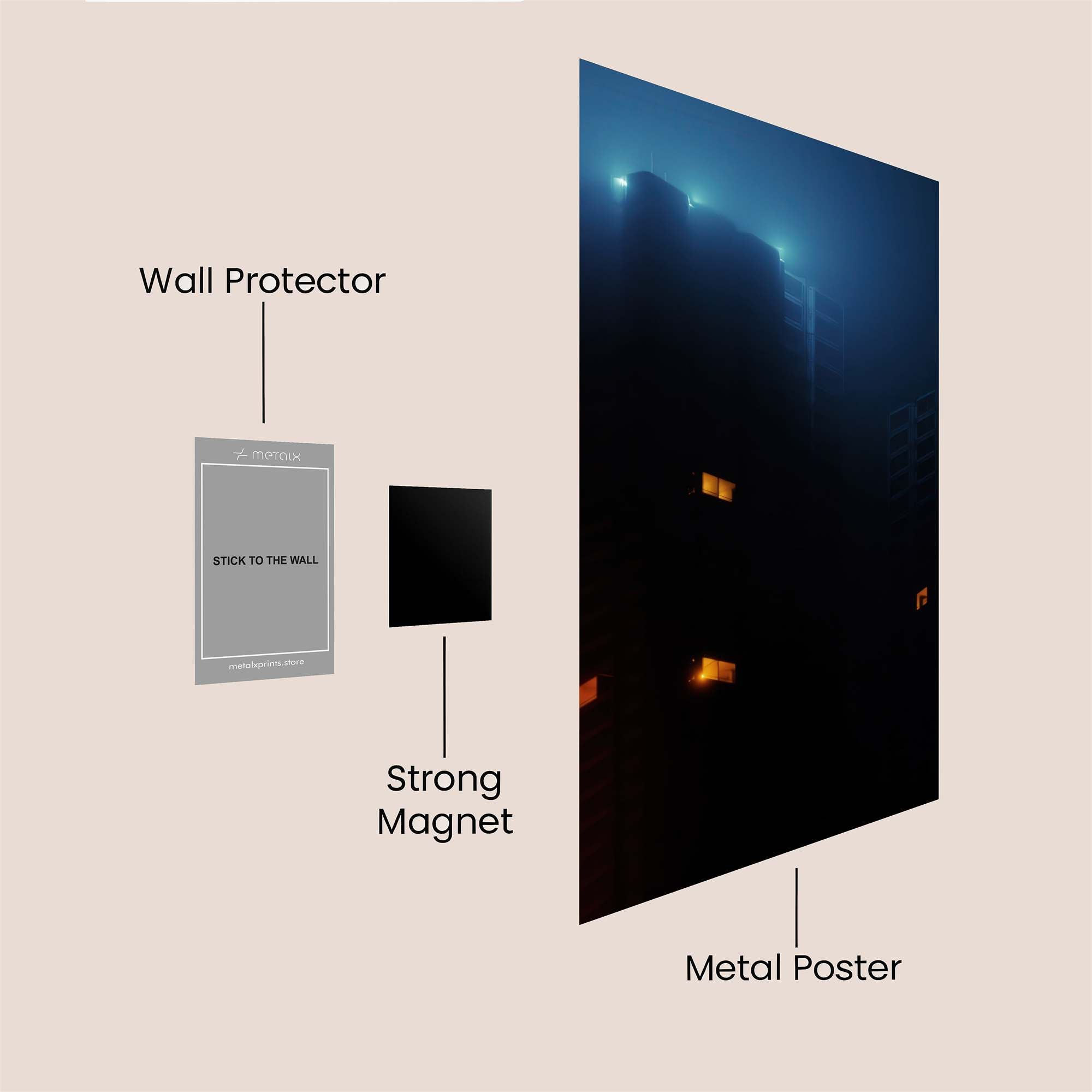 City Glow Safe Wall Magnetic / M