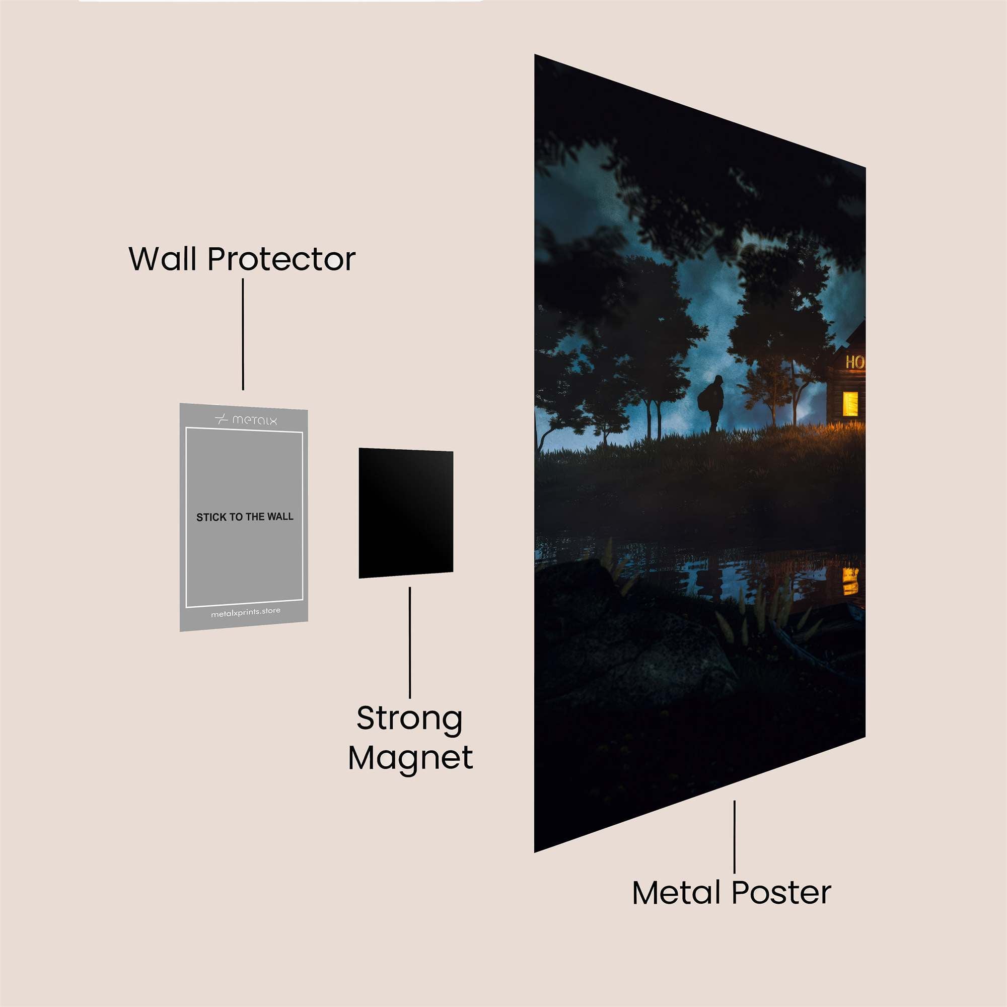 Journey Home Safe Wall Magnetic / M