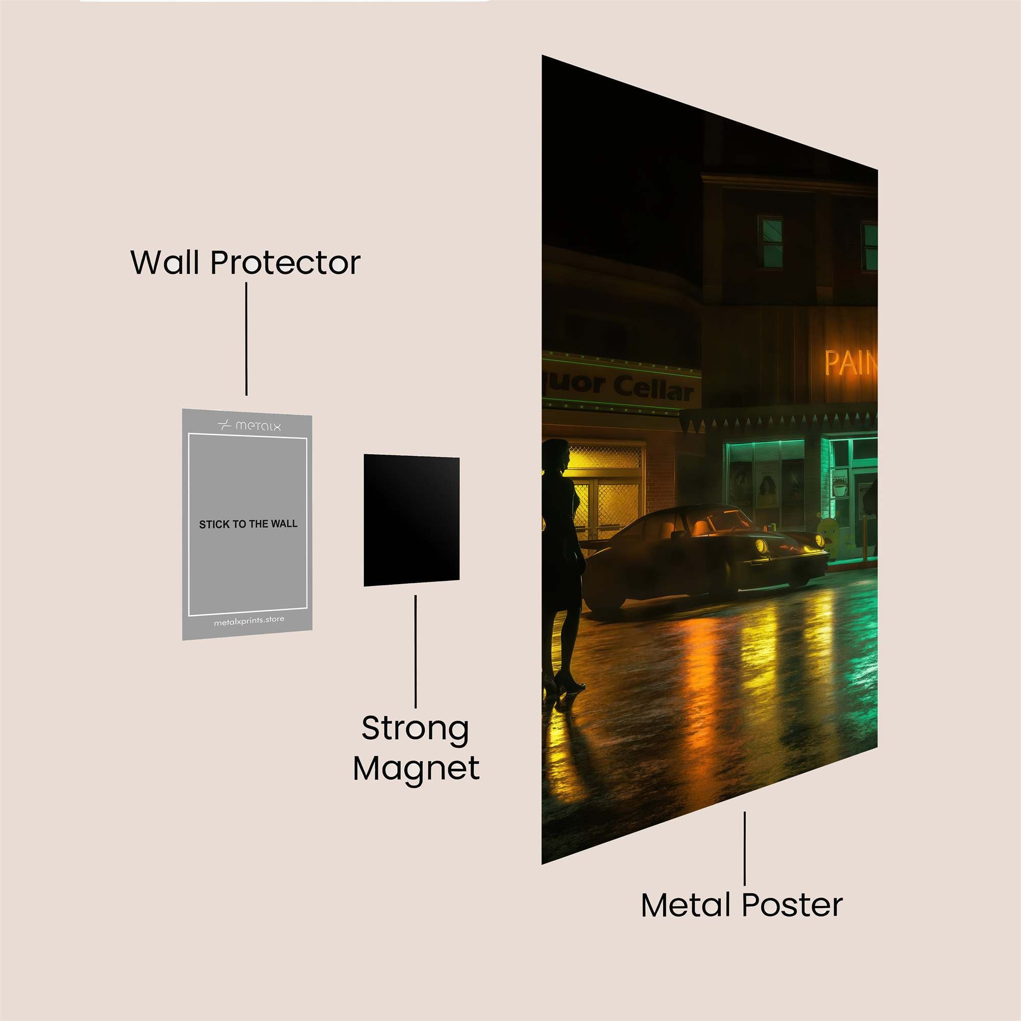 Silhouette Mystery Safe Wall Magnetic / M