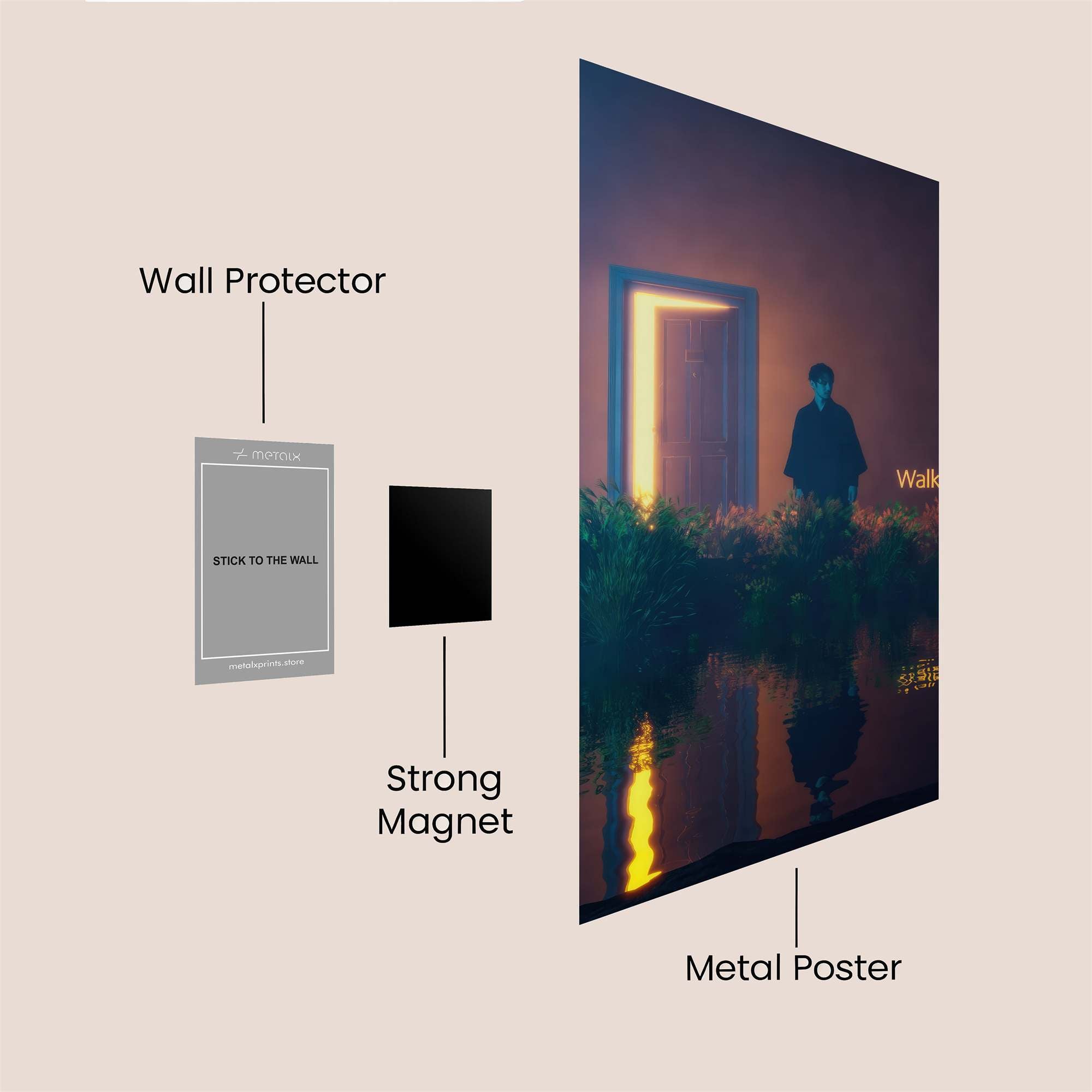 Doorway Solitude Safe Wall Magnetic / M