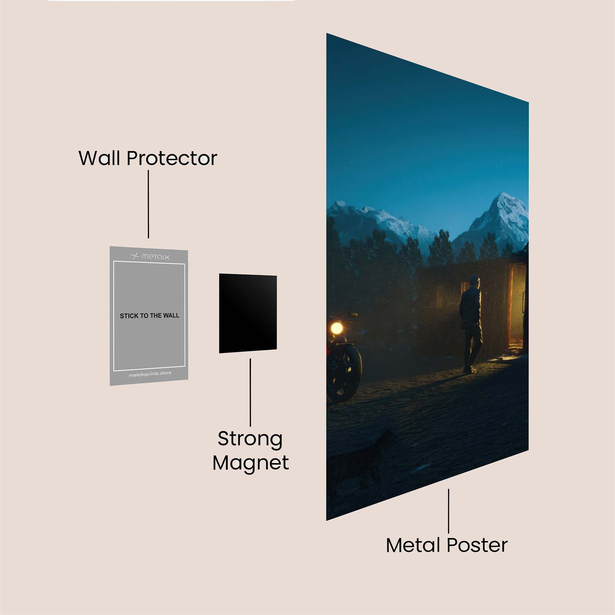 Mountain Mystery Safe Wall Magnetic / M