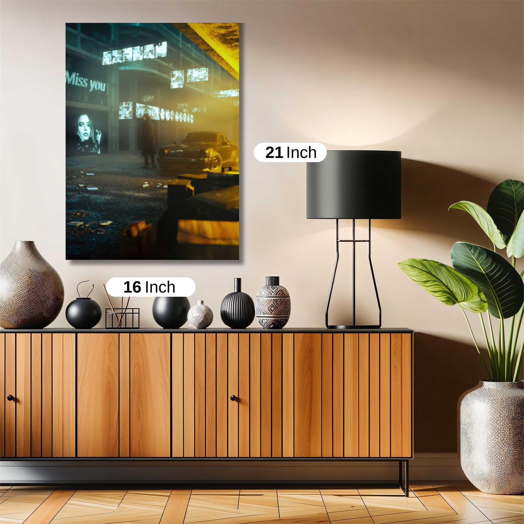 Neon Longing Safe Wall Magnetic / M