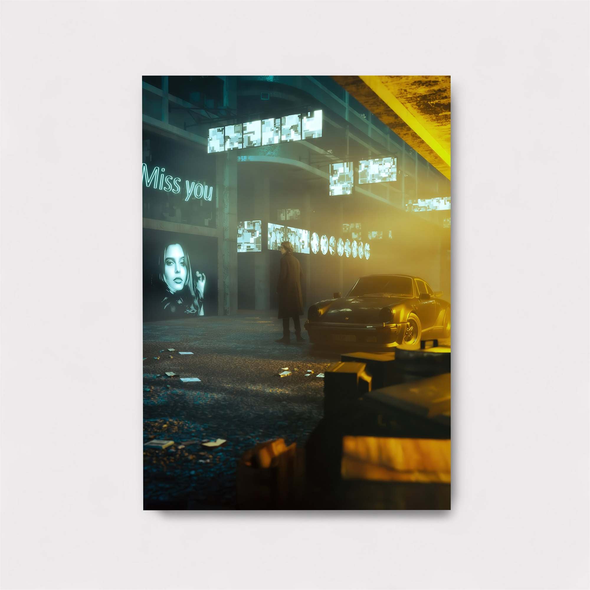 Neon Longing Safe Wall Magnetic / M