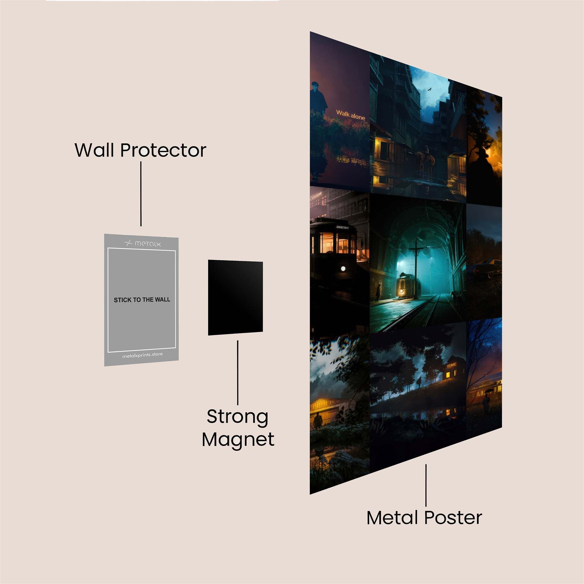 Nocturnal Whispers Safe Wall Magnetic / M