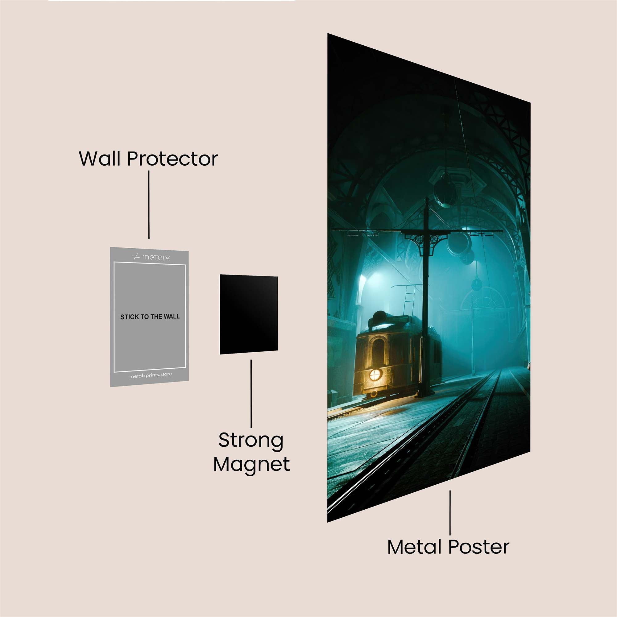 Tram Twilight Safe Wall Magnetic / M