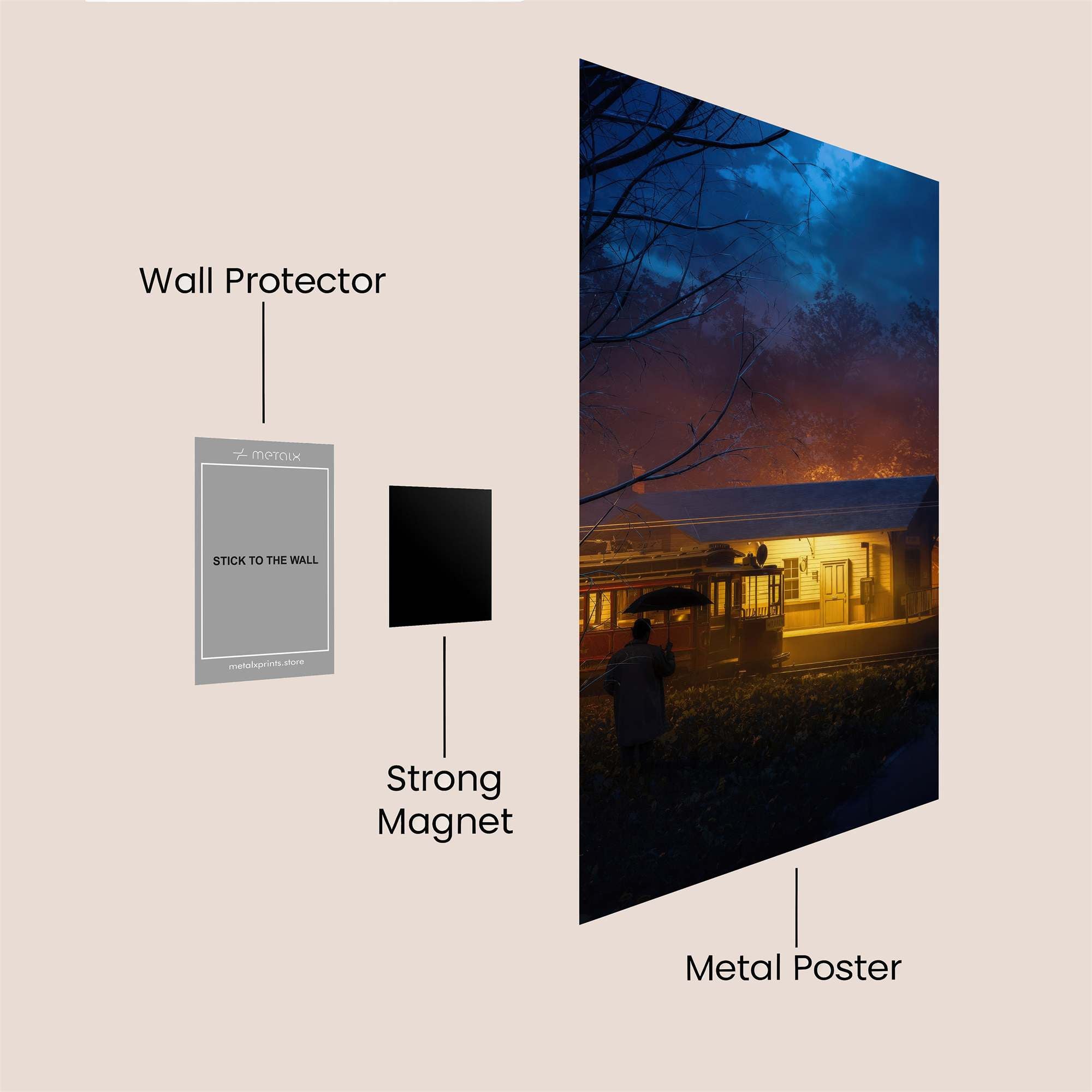 Station Serenity Safe Wall Magnetic / M