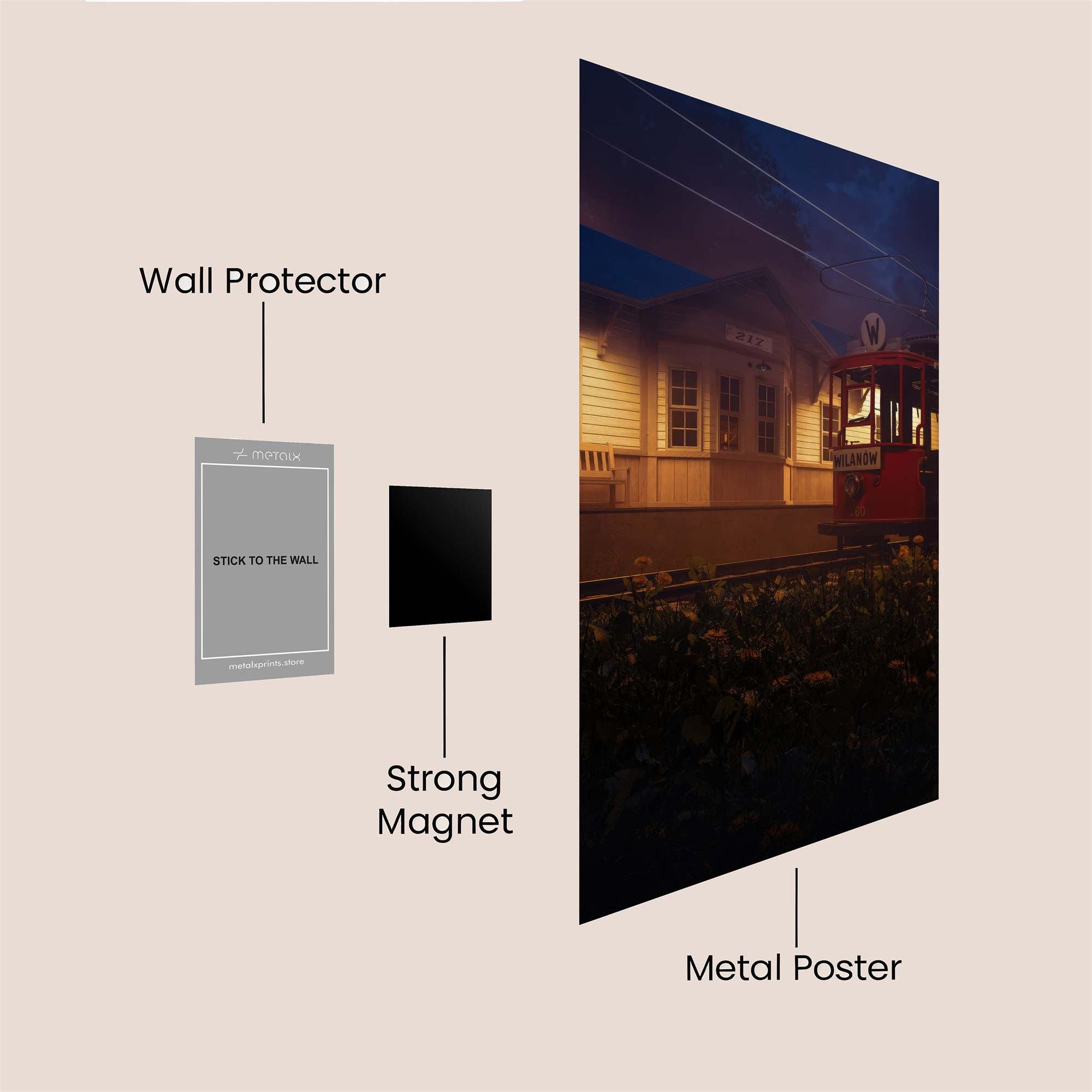 Heritage Glow Safe Wall Magnetic / M