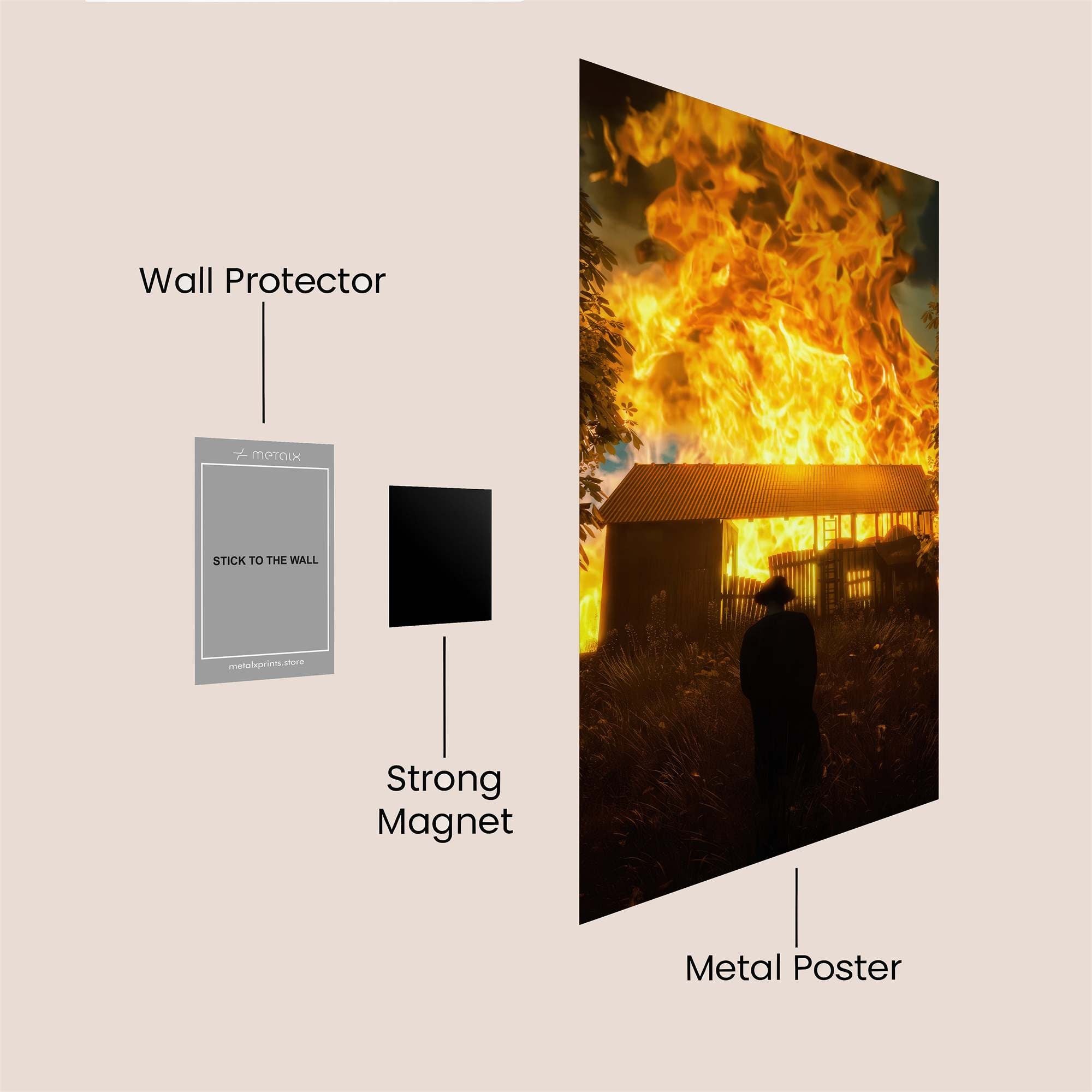 Barn Inferno Safe Wall Magnetic / M