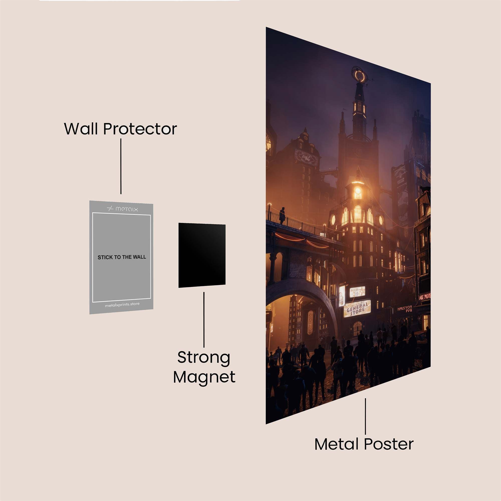 Gotham Enigmatic Safe Wall Magnetic / M