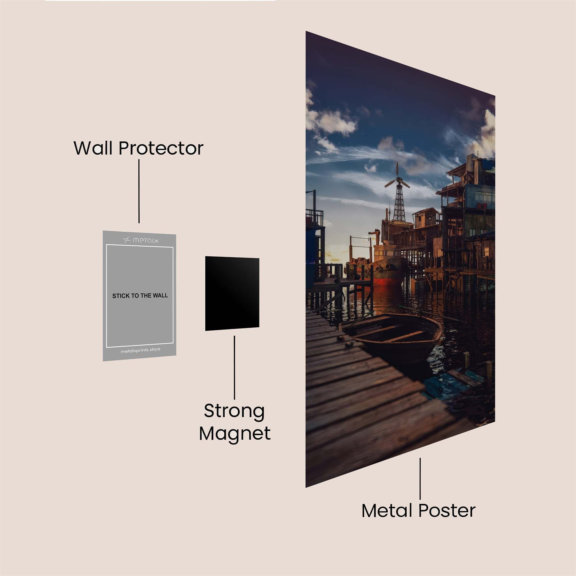 Floating Serenity Safe Wall Magnetic / M