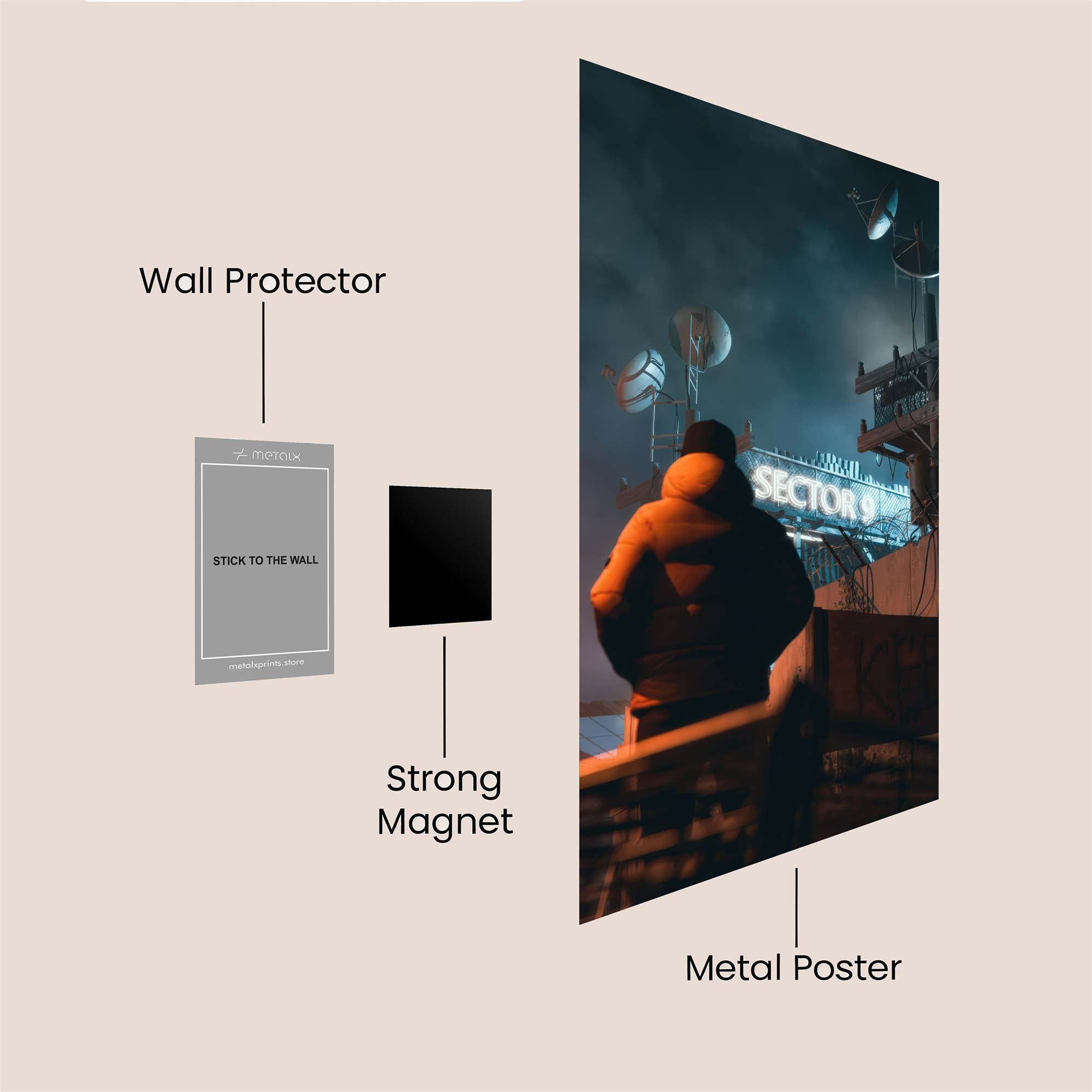 Sector Mystery Safe Wall Magnetic / M