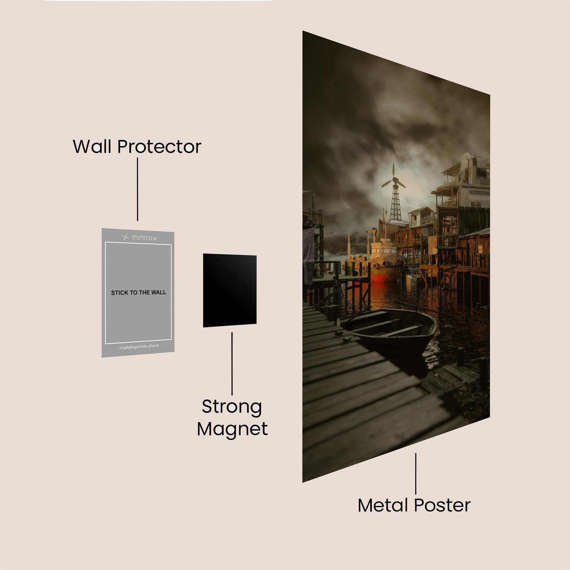 Harbor Gloom Safe Wall Magnetic / M