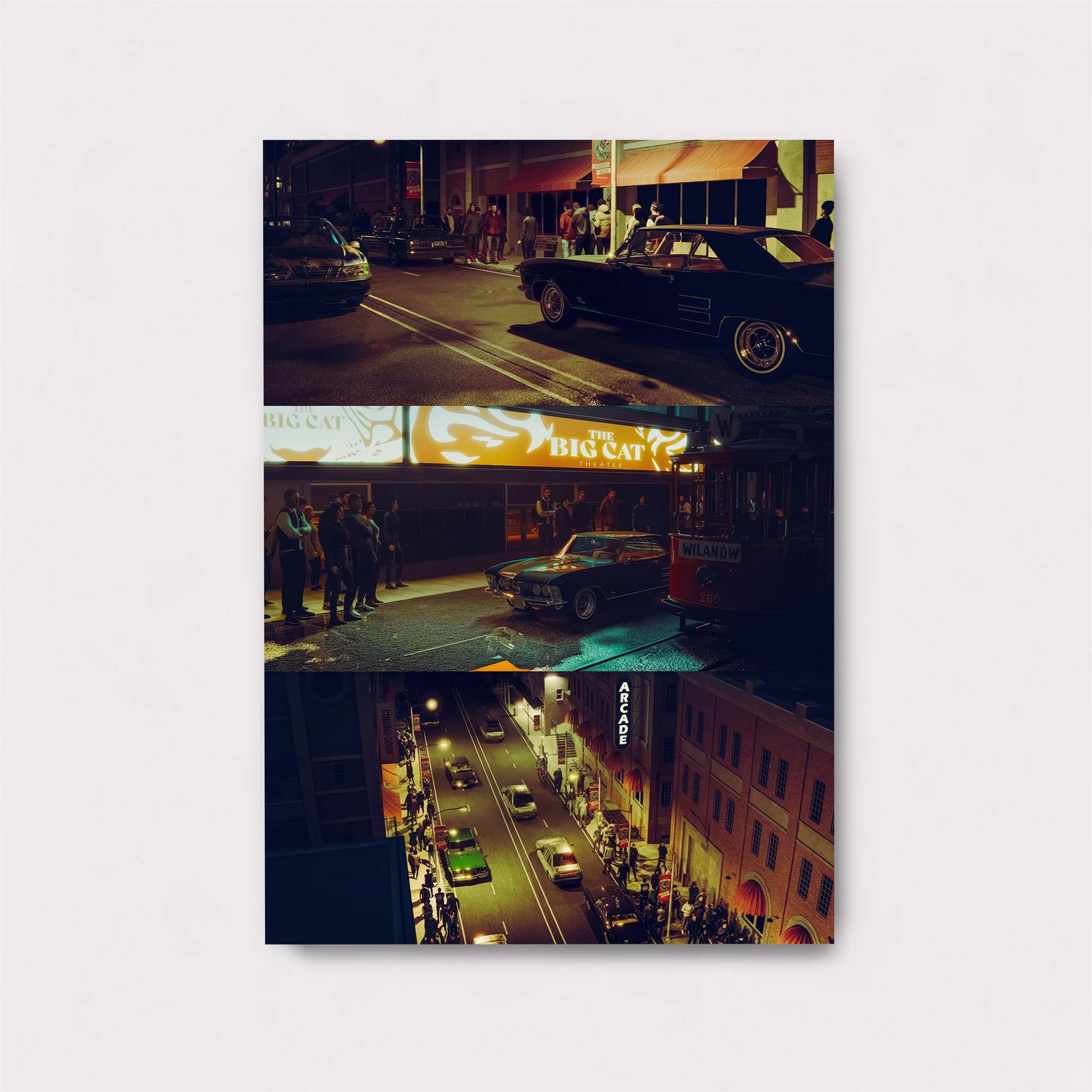 Nightlife Vibrant Safe Wall Magnetic / M