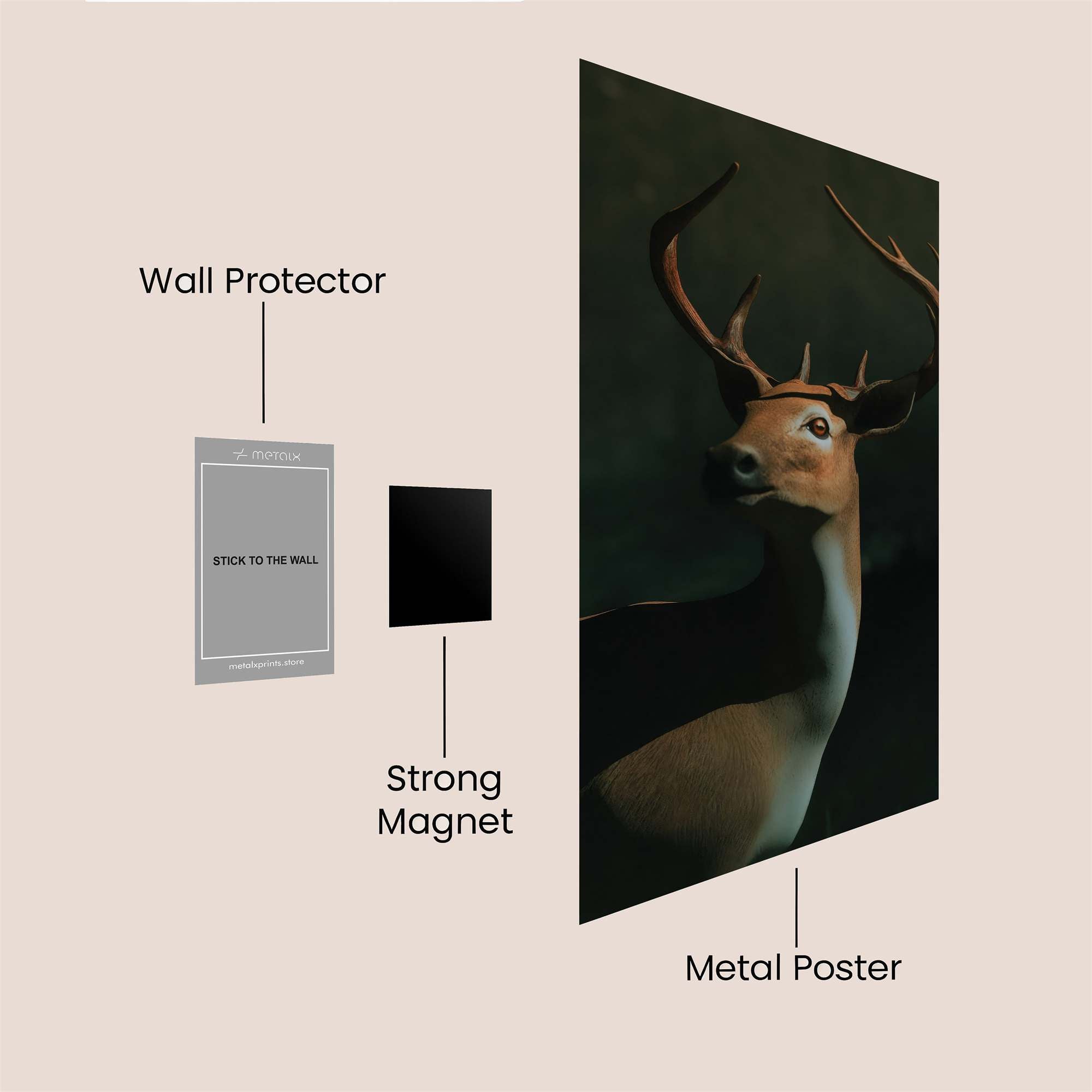 Deer Enigma Safe Wall Magnetic / M