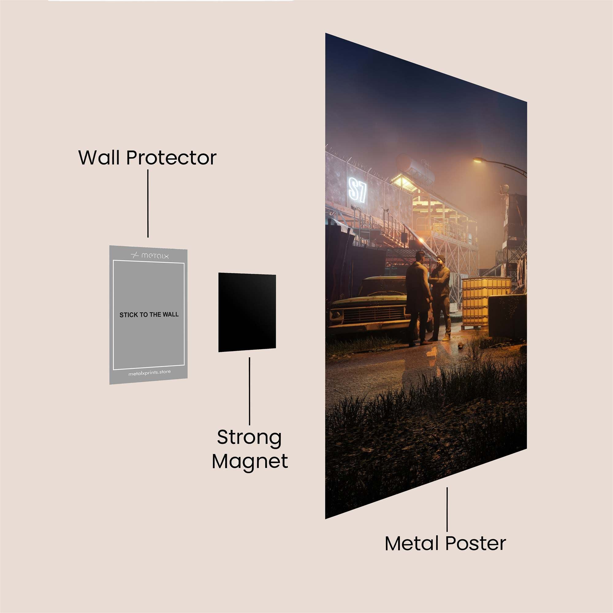 Night Whispers Safe Wall Magnetic / M