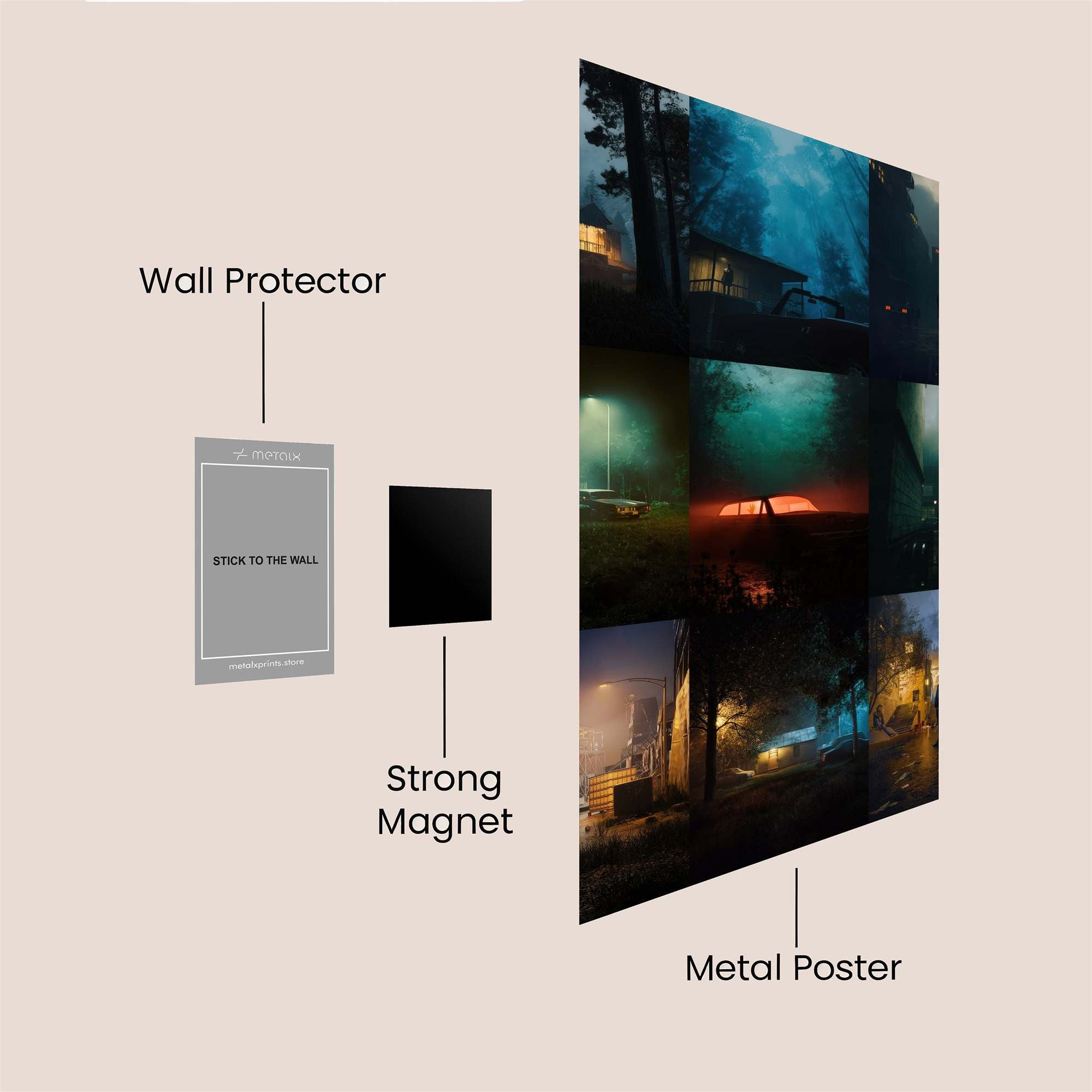 Mystery Night Safe Wall Magnetic / M