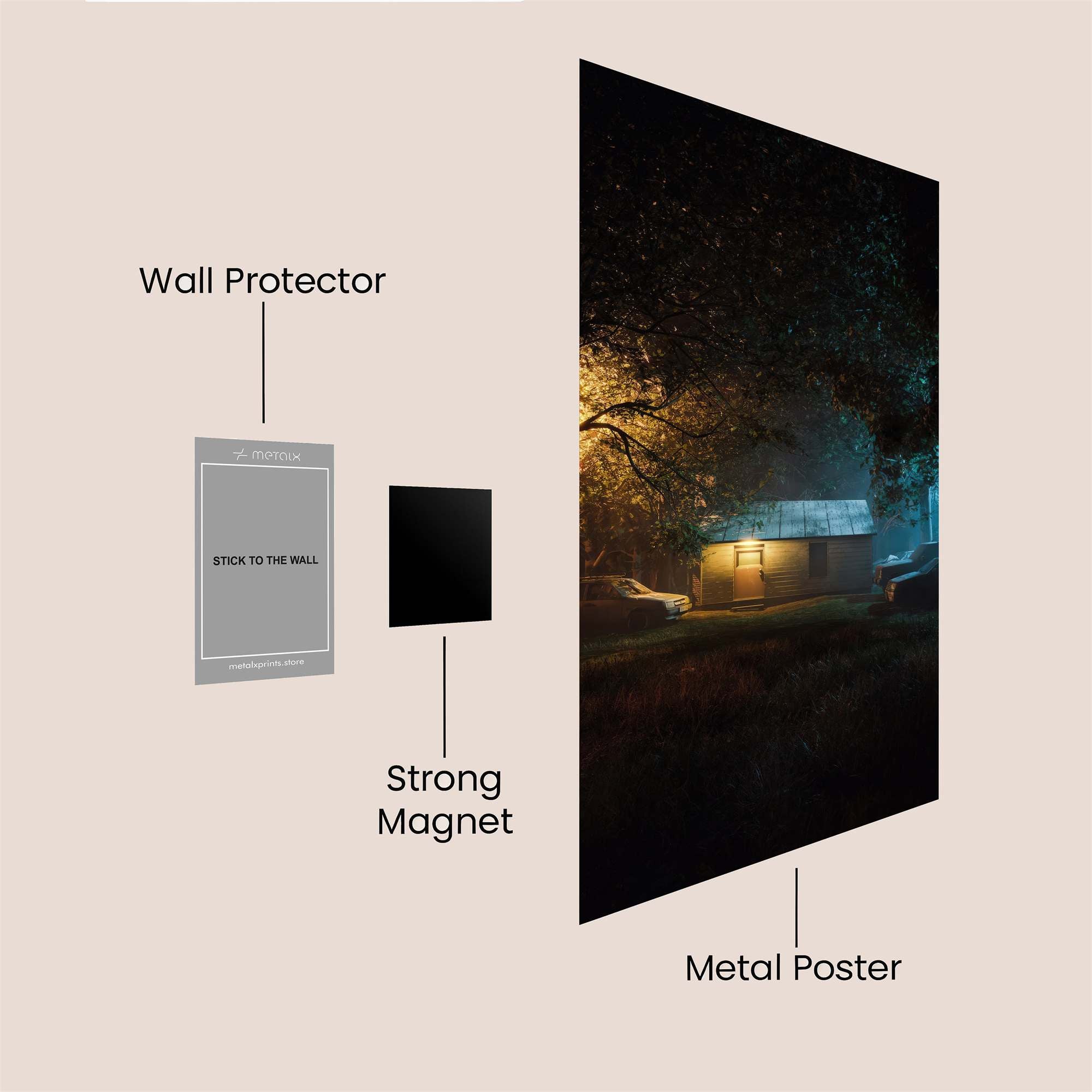 Cabin Twilight Safe Wall Magnetic / M