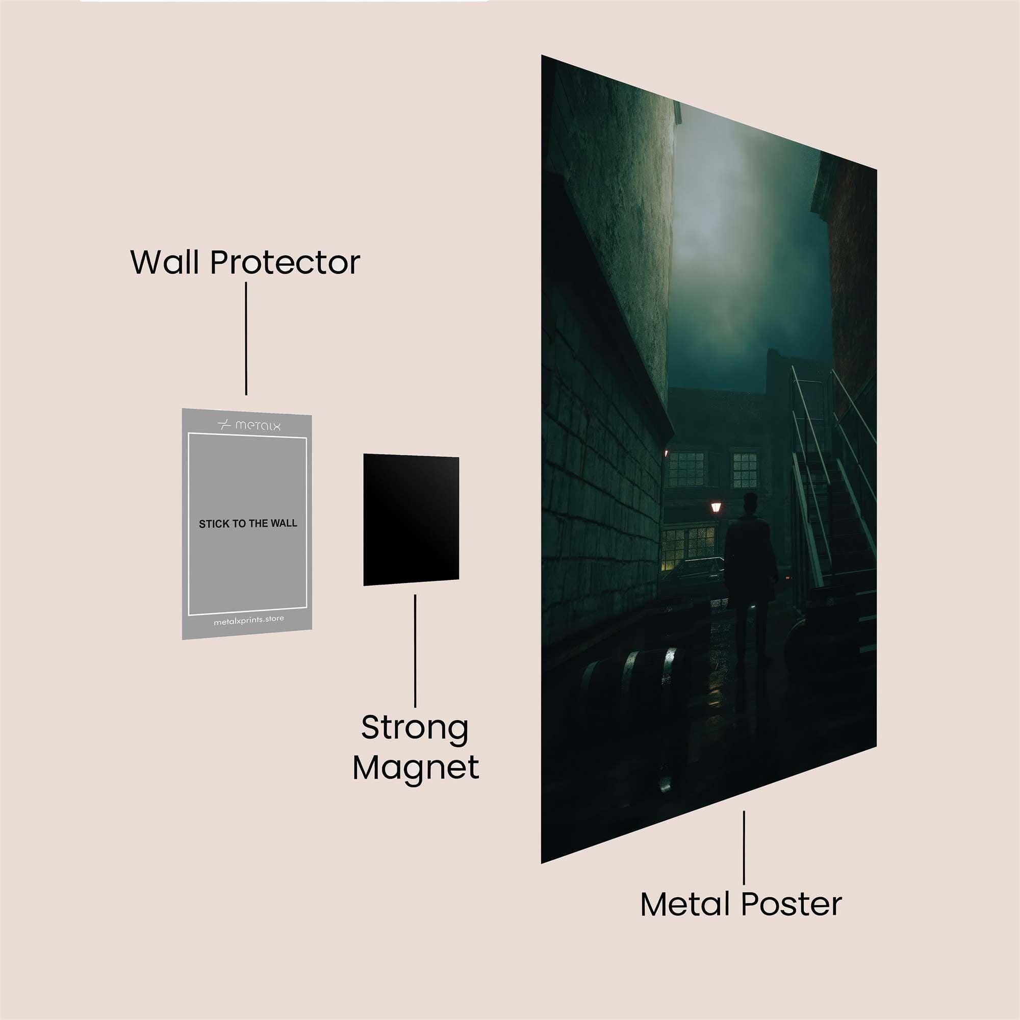 Alley Gloom Safe Wall Magnetic / M