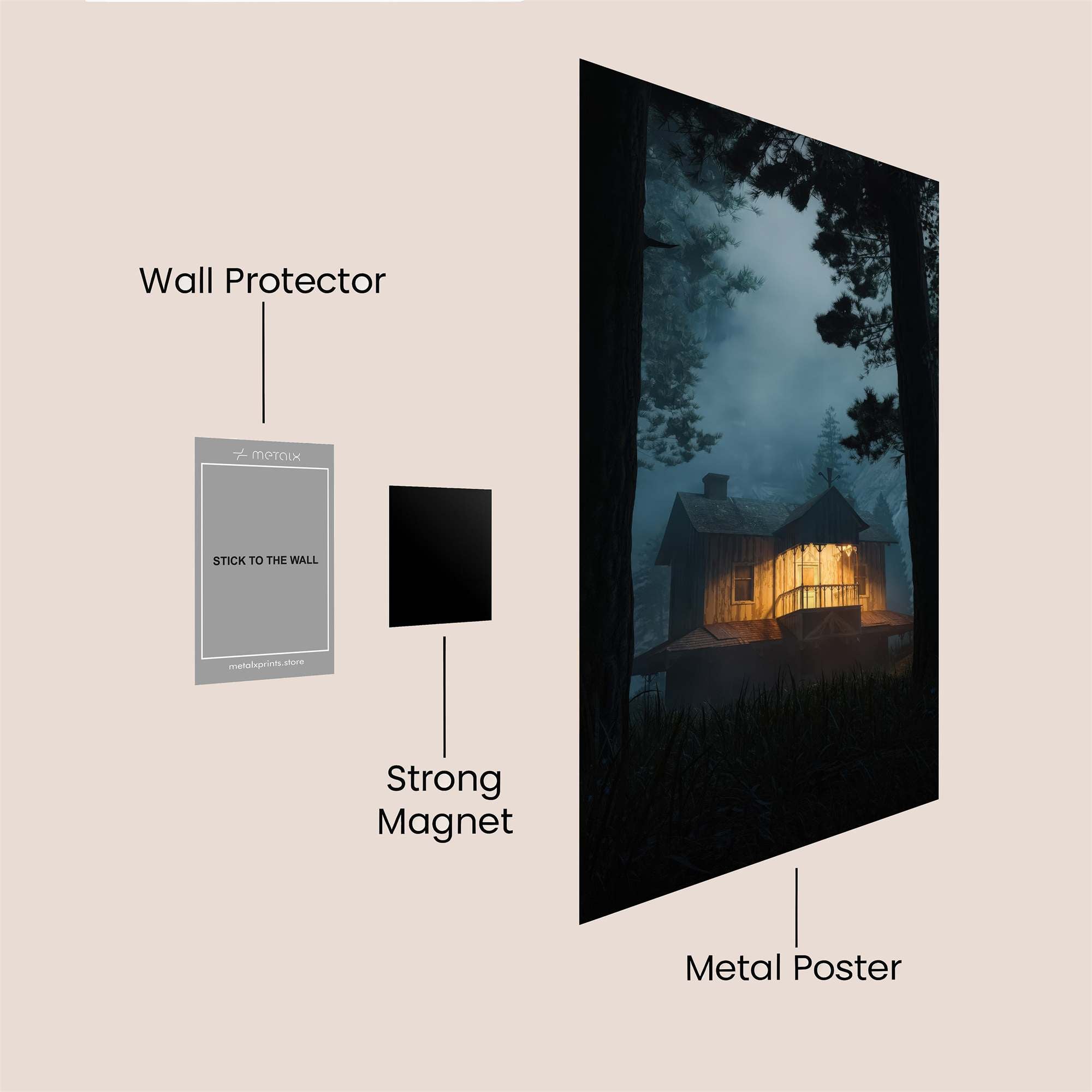 Cabin Enigmatic Safe Wall Magnetic / M