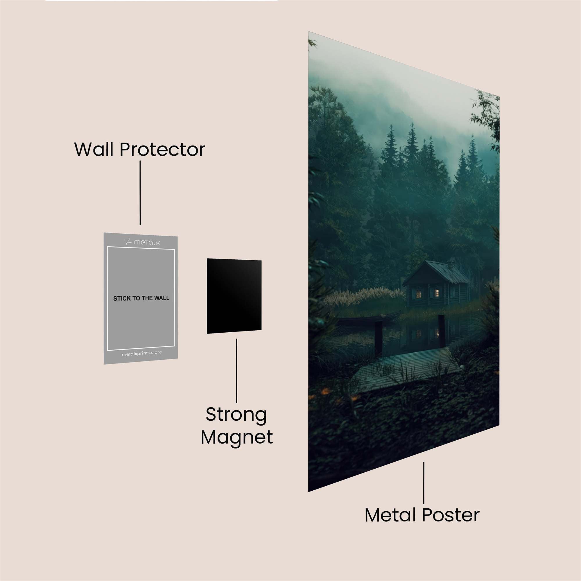 Cabin Serenity Safe Wall Magnetic / M