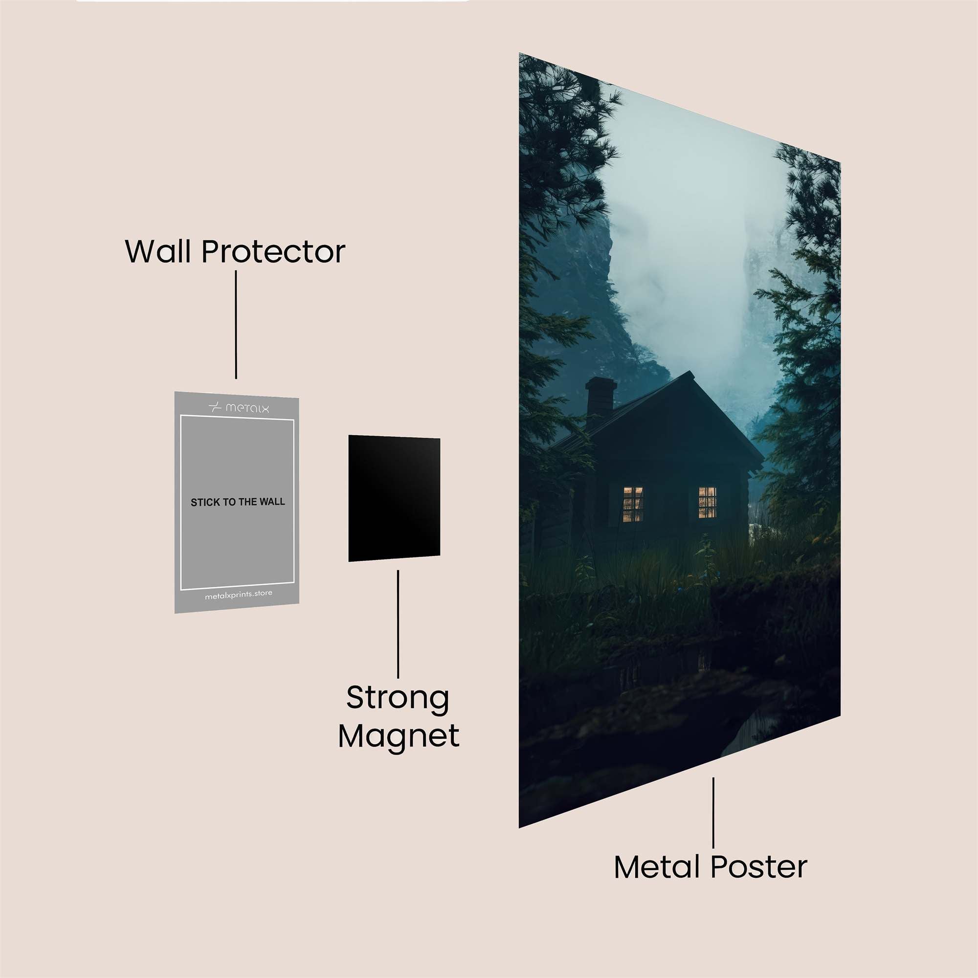 Cabin Serenity Safe Wall Magnetic / M