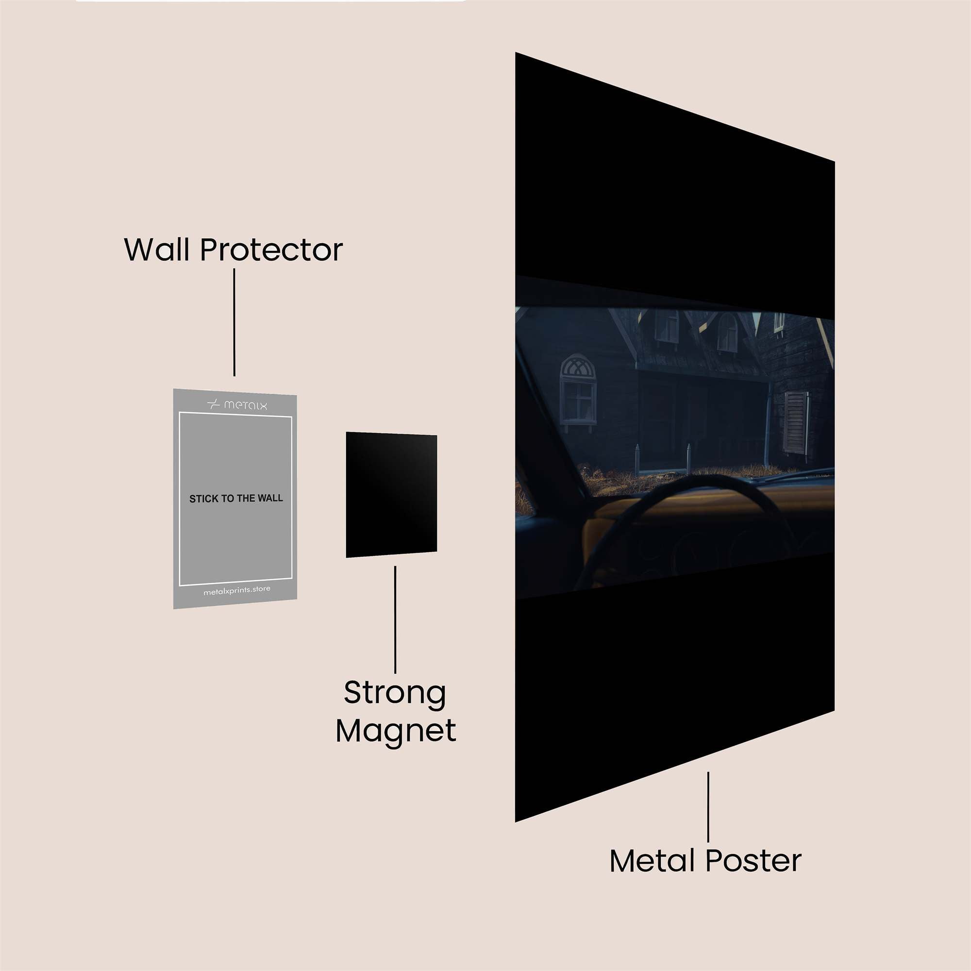 Haunted Arrival Safe Wall Magnetic / M