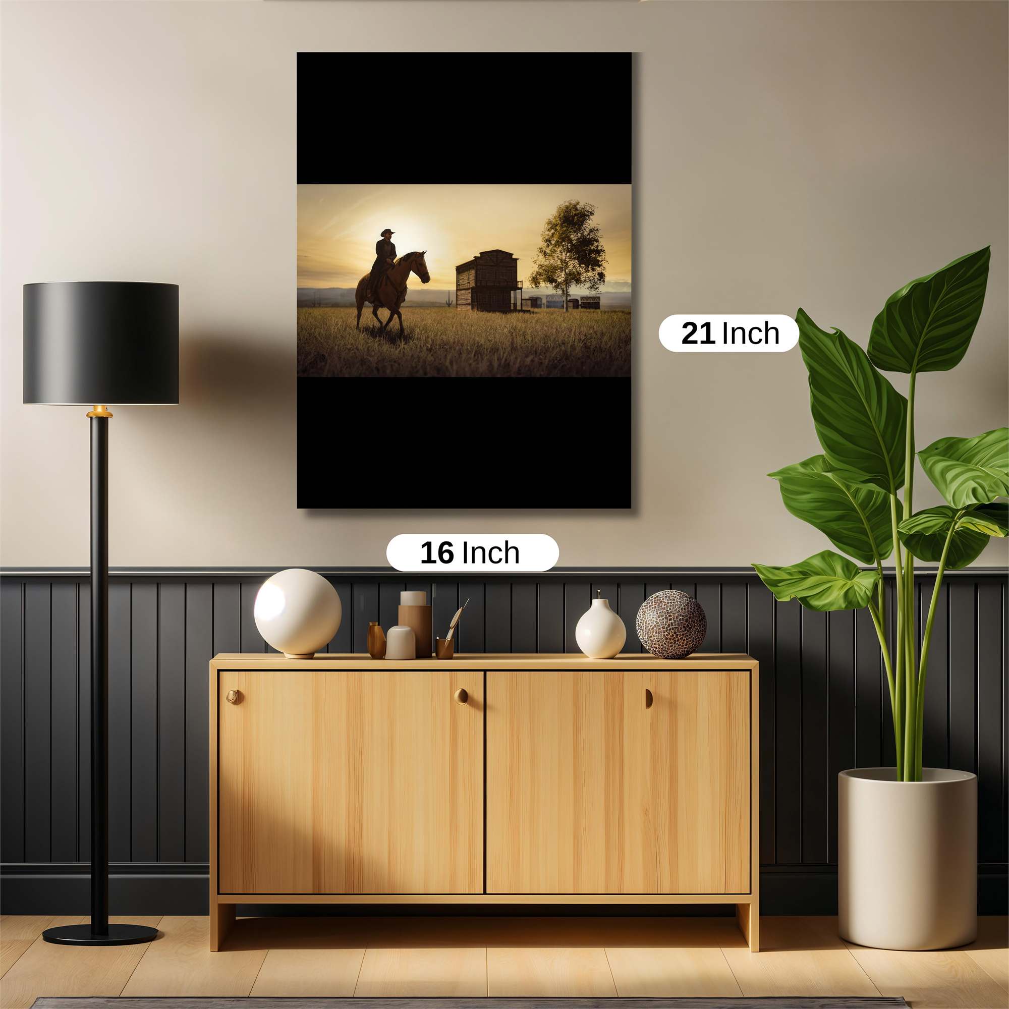 Cowboy Solitude Safe Wall Magnetic / M