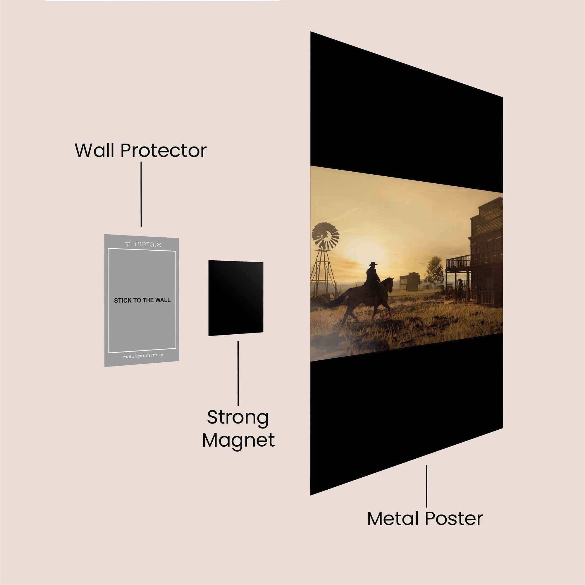 Lone Drifter Safe Wall Magnetic / M