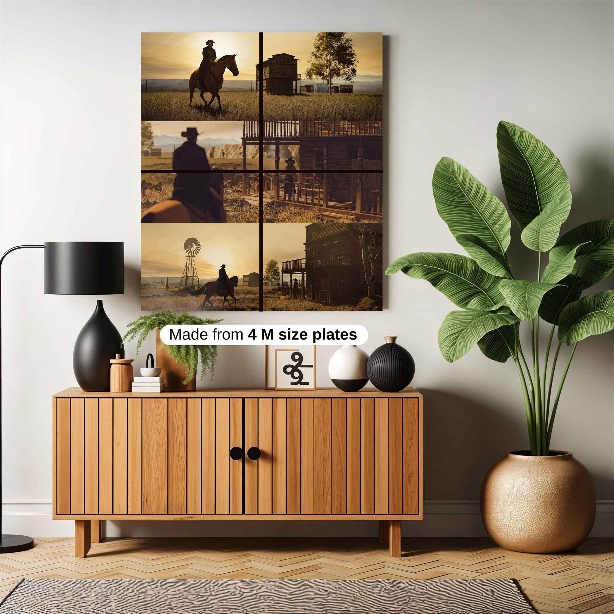 Cowboy Twilight Safe Wall Magnetic / M