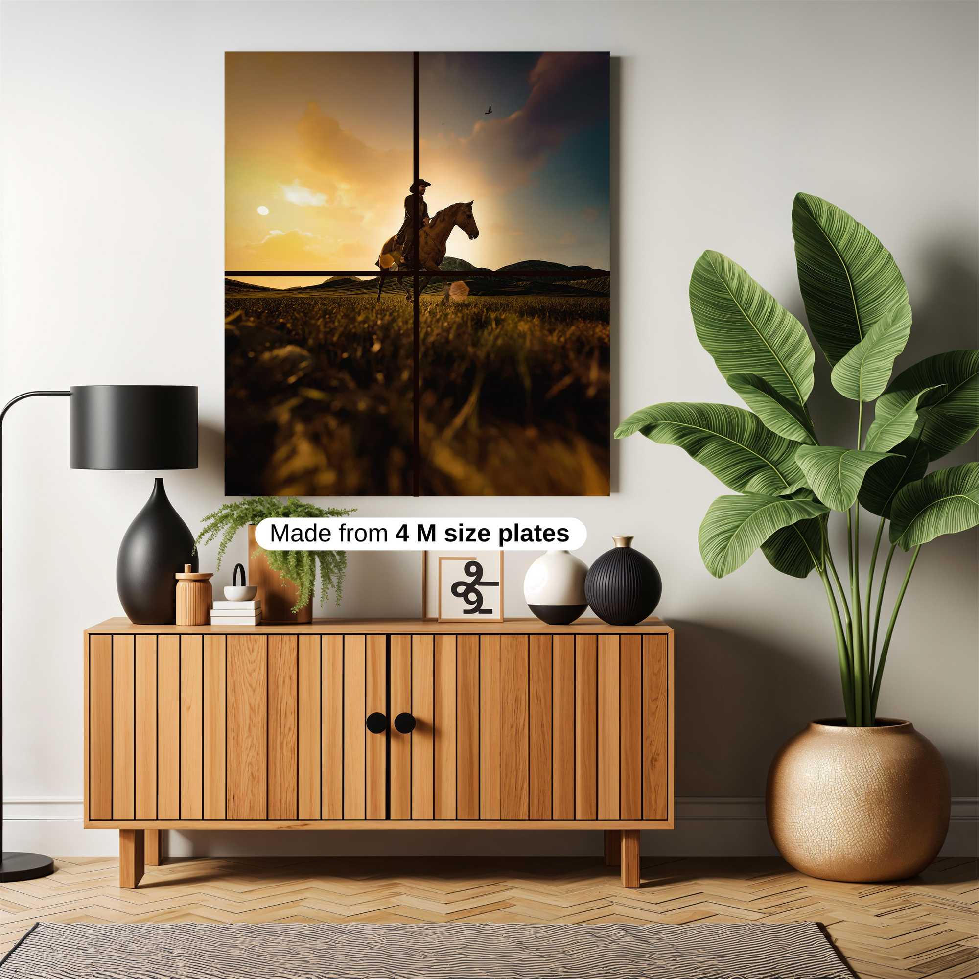 Cowboy Twilight Safe Wall Magnetic / M