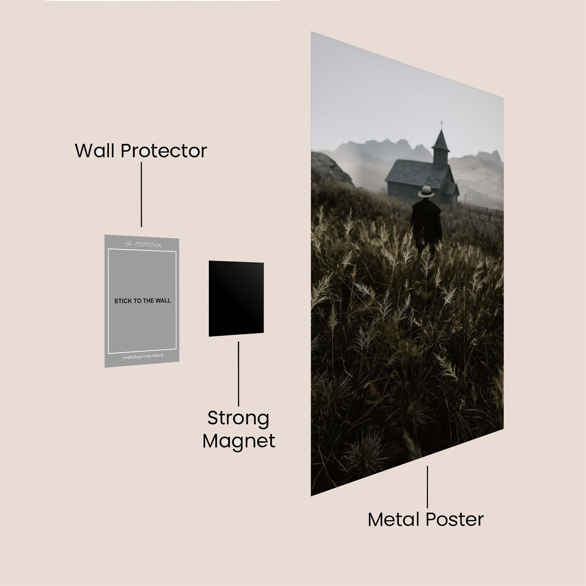 Church Solitude Safe Wall Magnetic / M