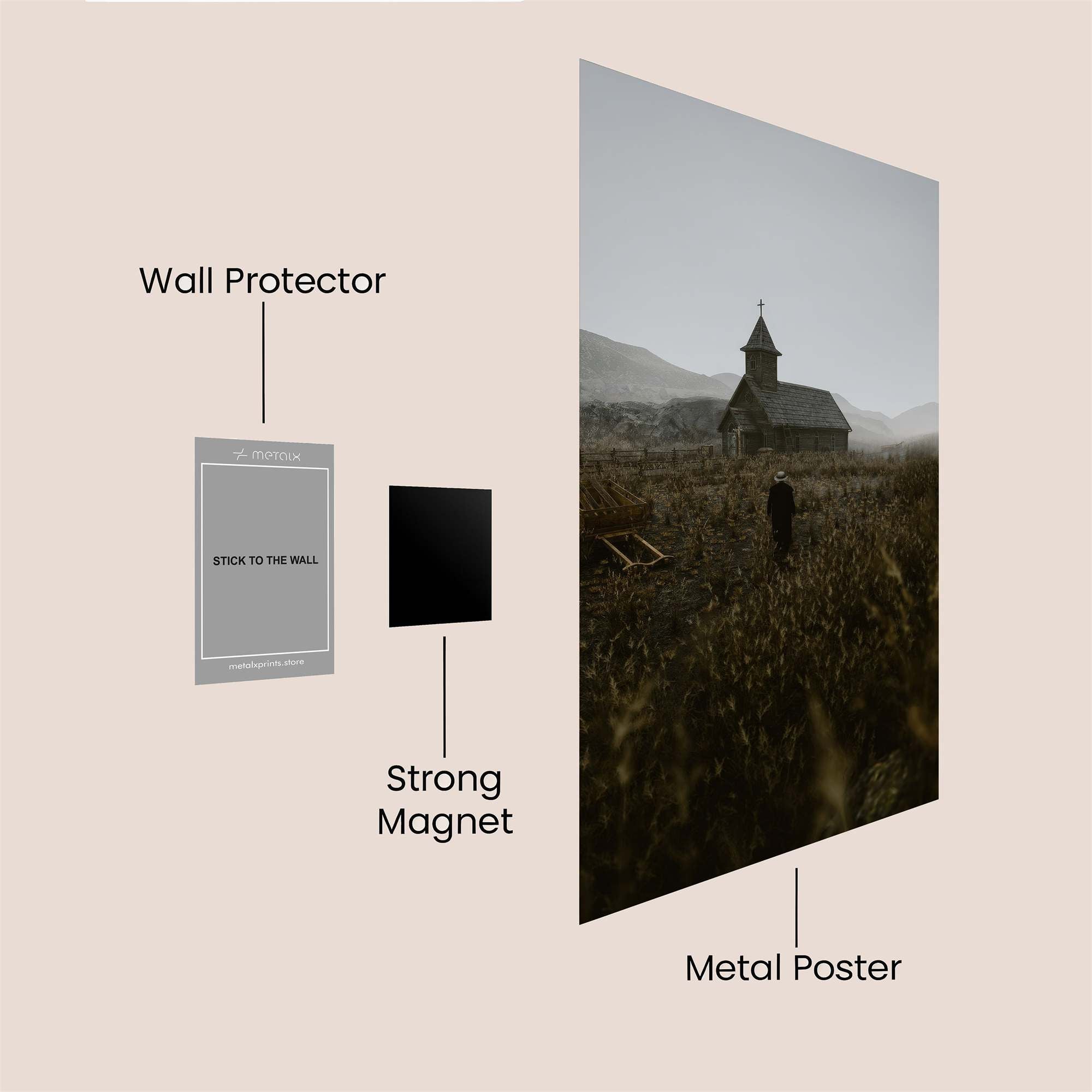 Church Whisper Safe Wall Magnetic / M