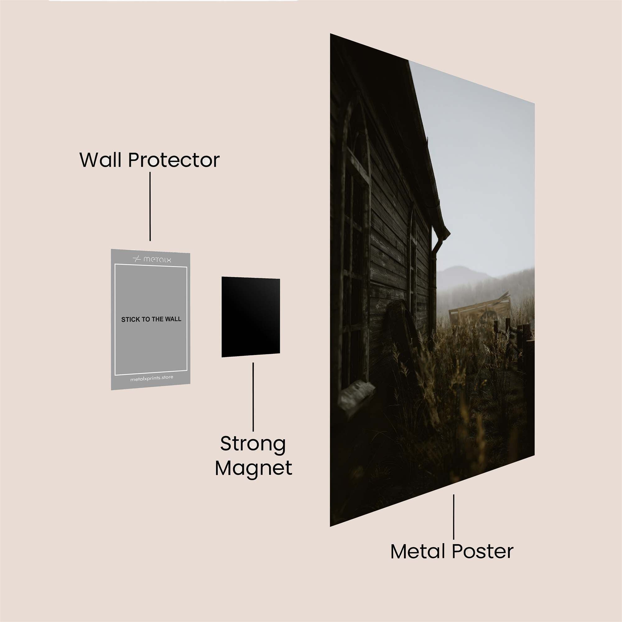 Cabin Gloom Safe Wall Magnetic / M