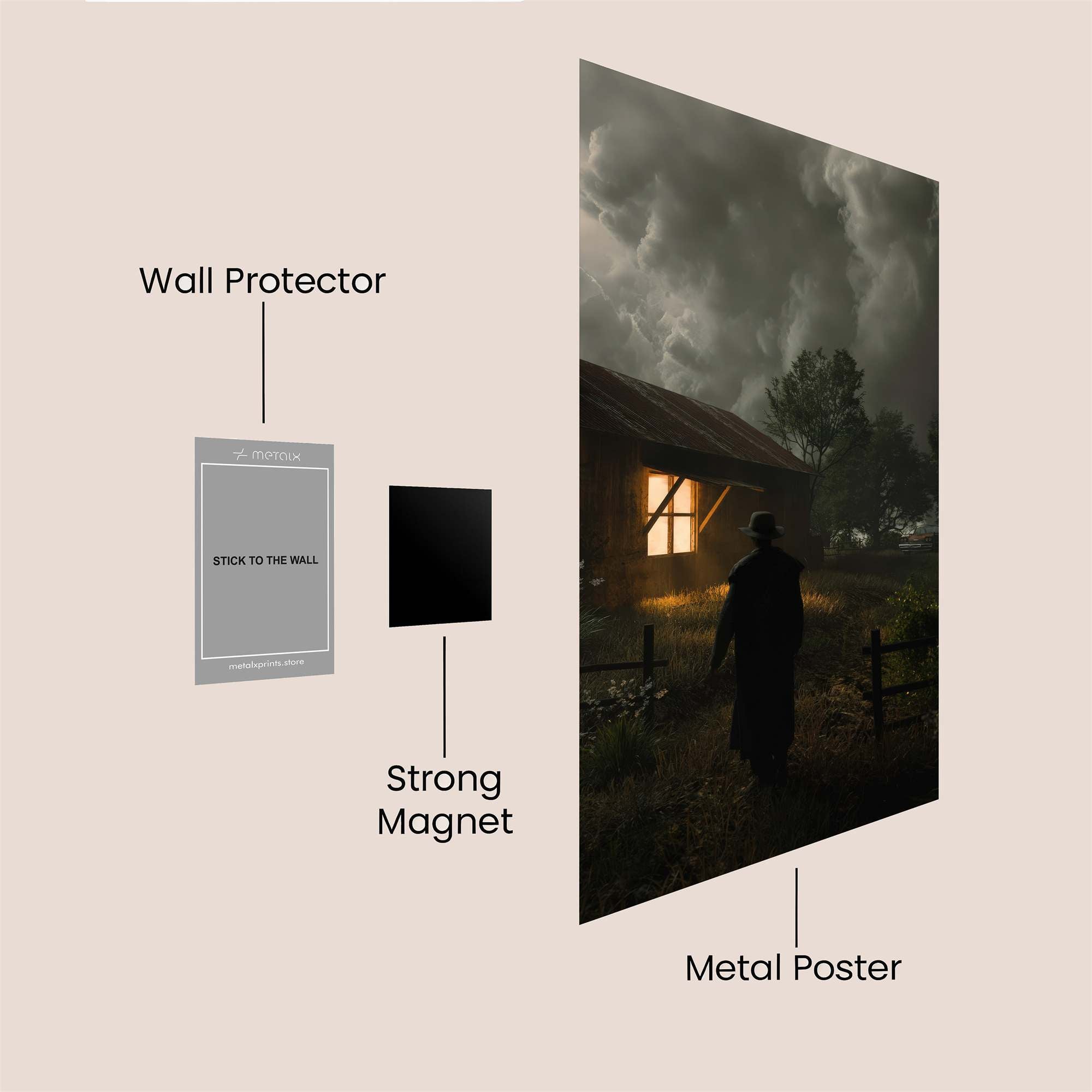 Stormbound Solitude Safe Wall Magnetic / M