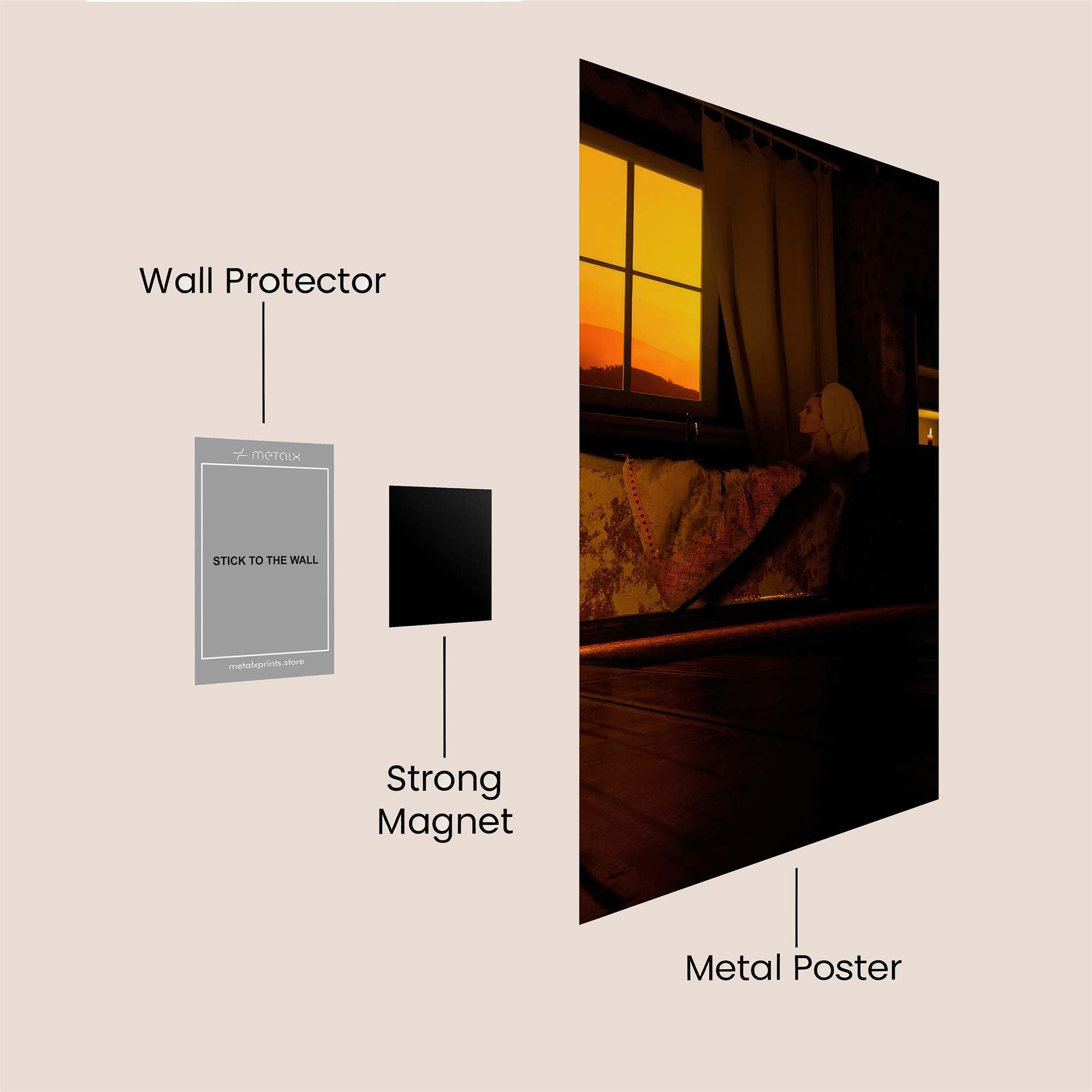 Sunset Serenity Safe Wall Magnetic / M